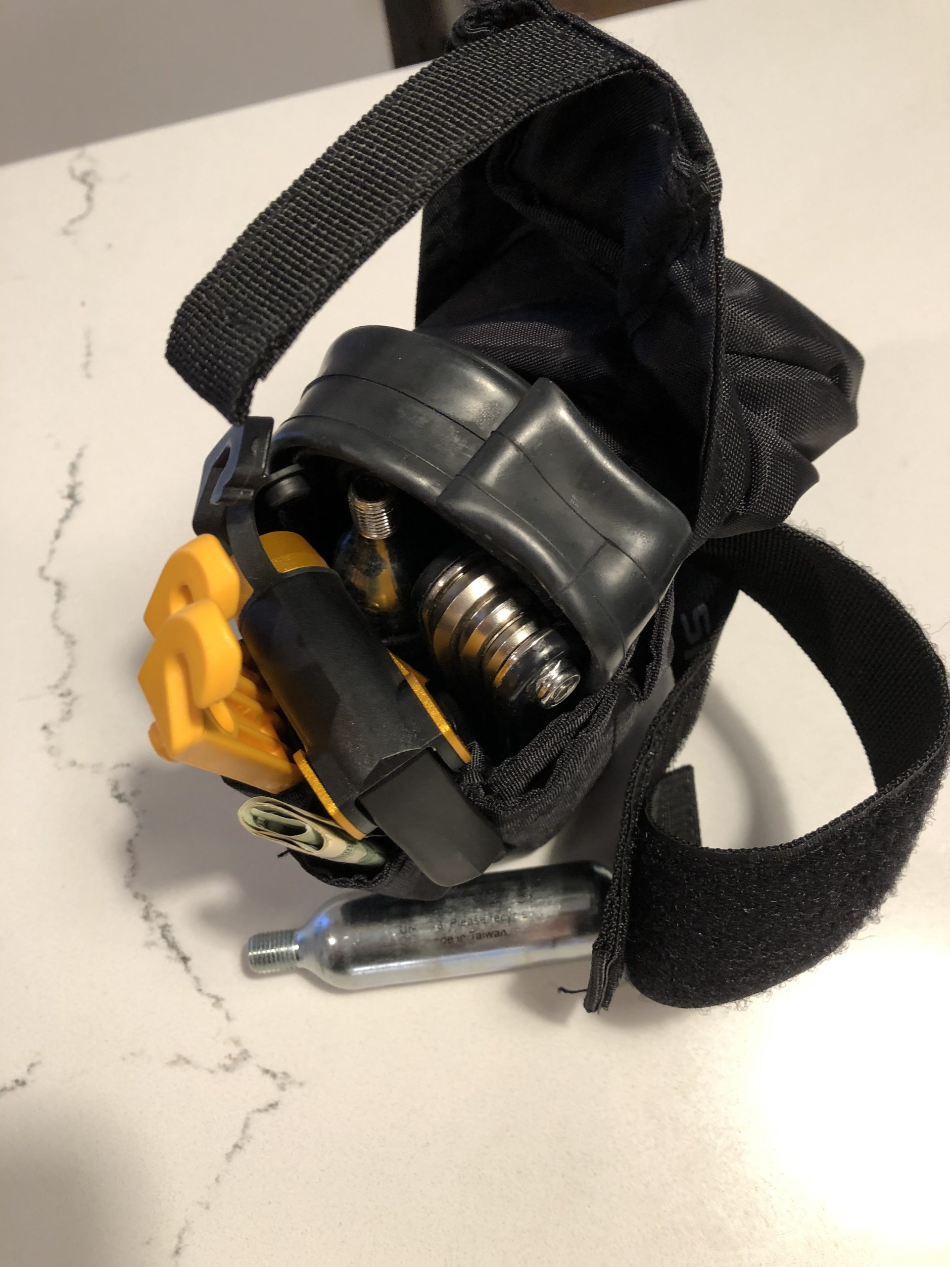CO2 Bike Tire Inflator Pump Kit - Portable Emergency Mini Inflator with 16g Cartridge, Trigger Control, Presta & Schrader Compatible for Road, MTB & E-Bikes - 3-Second Inflation (See Video) customer photo 2