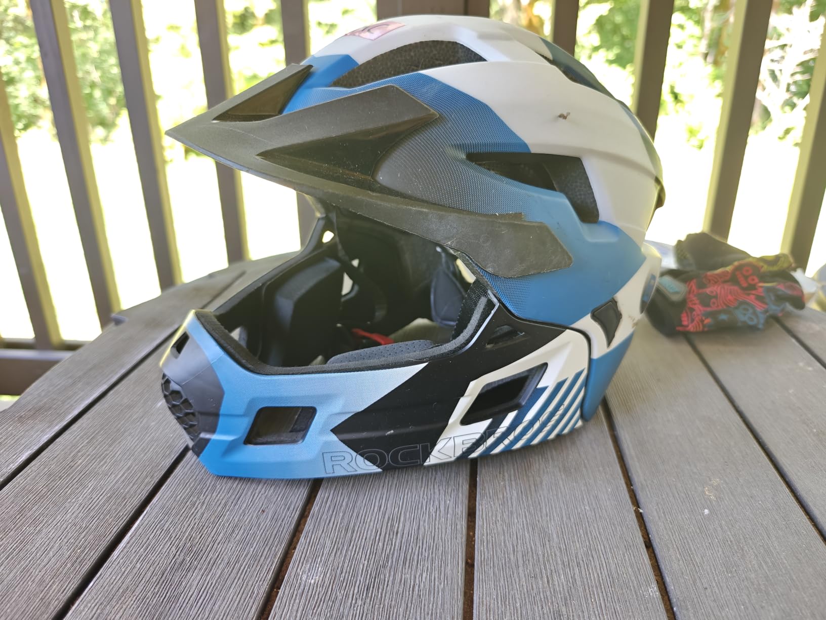 ROCKBROS Kids Full Face Helmet Kids Bike Helmets Lightweight Toddler Mountain Bike Helmet Detachable for MTB BMX Skating Cycling Scooter Safety Bicycle Helmets for Youth Child Boys Girls customer photo 2