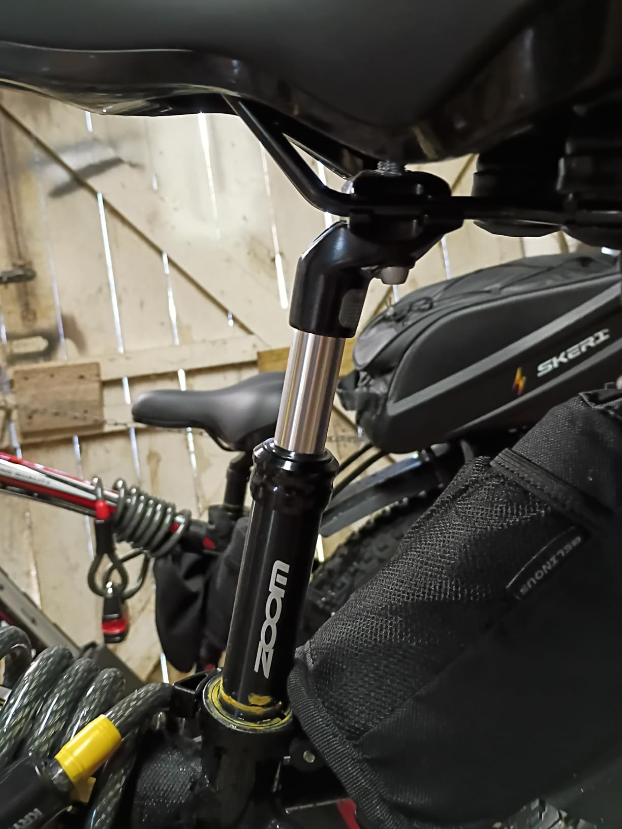 DJC Bike Suspension Seatpost Shock Absorber Damper Post 27.2 30.9 31.6 mm, Lightweight Aluminum Body customer photo 1