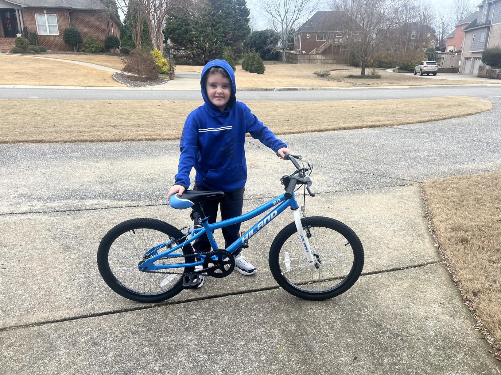 HILAND 20 Inch Kids' Bicycles Mountain Bike for Boys, Girls 5+ Years Old, Single Speed Kids Bicycles with Dual Handbrakes, Child Bike customer photo 1