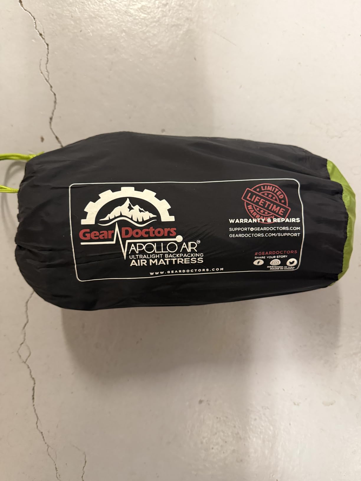 Gear Doctors ApolloAir 5.2 R-Value [17oz] Ultralight Insulated Inflatable Camping Sleeping Pad customer photo 1