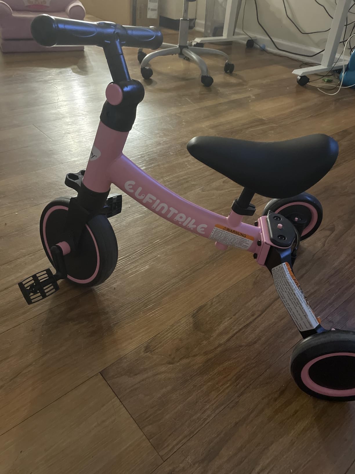 besrey 5 in 1 Toddler Bike for 1-4 Years Old Kids | Balance Bike, Birthday Gift and Toy for Boys and Girls, Toddler Tricycle, Adjustable Seat Height and Handlebar customer photo 2