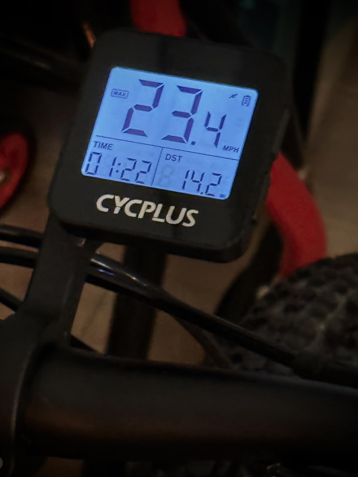 CYCPLUS GPS Bike Computer, Wireless Cycling Computer with Automatic Backlight, Bicycle Speedometer Odometer with Waterproof and Large Battery, Provide Professional Data Analysis(New Upgraded) customer photo 2