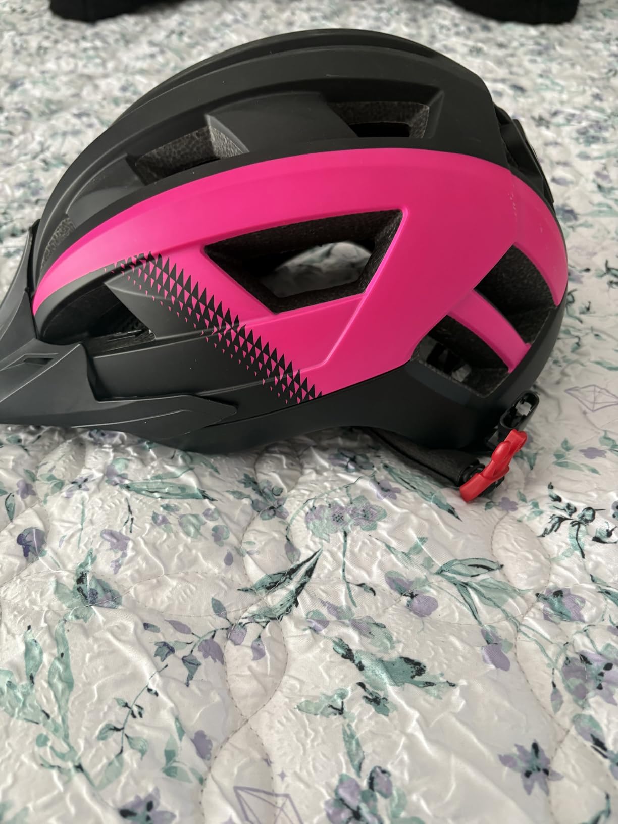 Adult-Men-Women Bike Helmet with Light - Mountain Road Bicycle Helmet with Replacement Pads & Detachable Visor customer photo 2