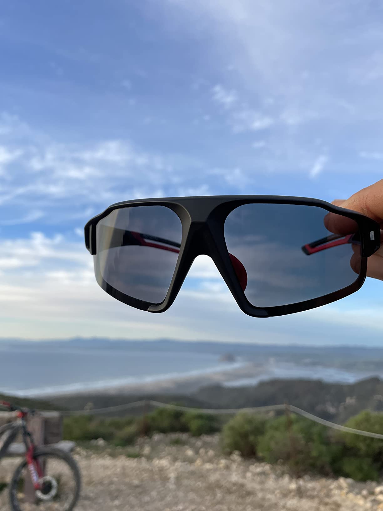 ROCKBROS Photochromic Cycling Glasses UV400 Lightweight customer photo 1