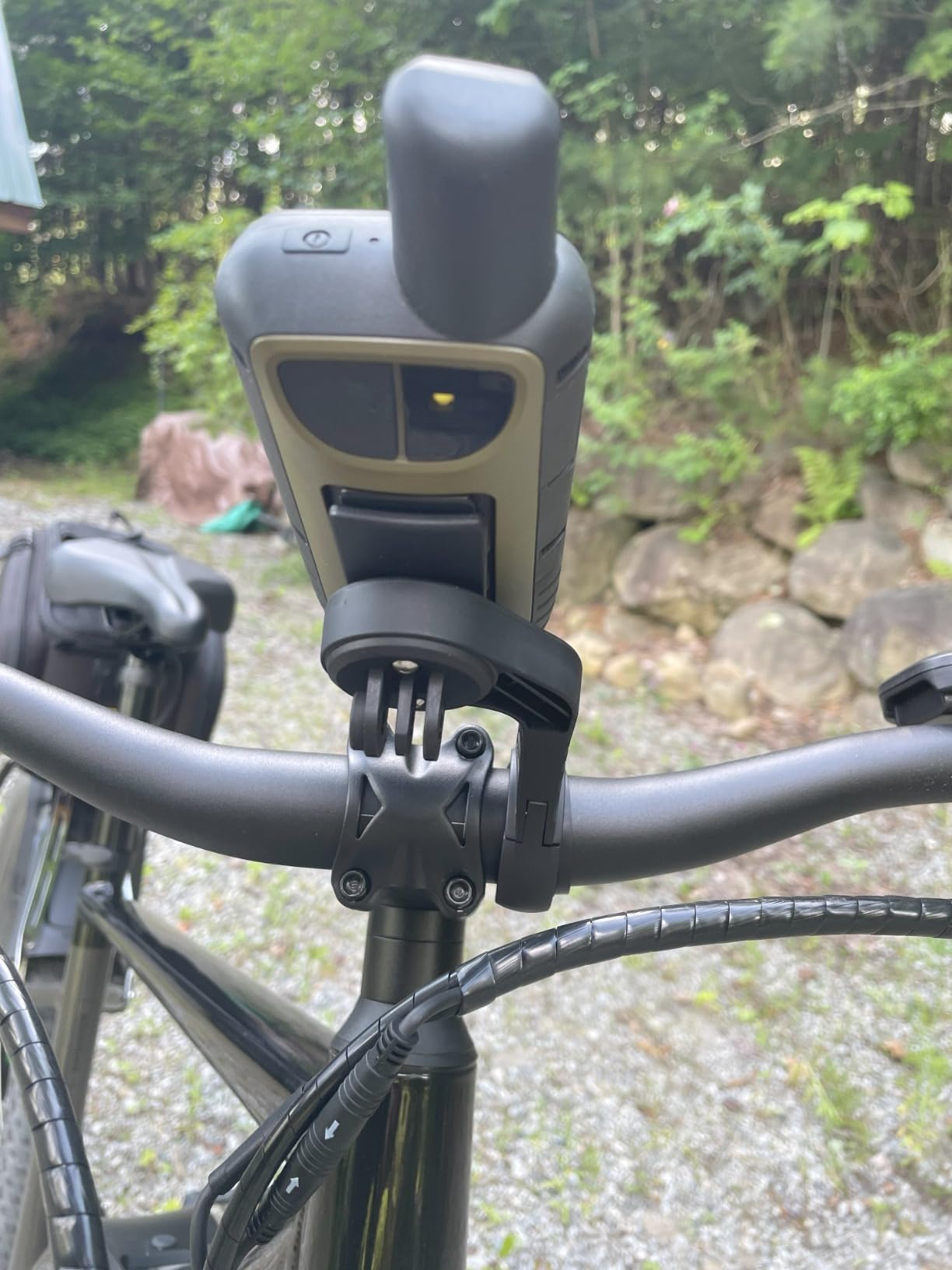 TUSITA Out Front Mount Compatible with Garmin Edge GPS Bike Computer, XOSS G/G+, iGPSPORT - Cycling Handlebar 25.4mm 31.8m customer photo 2