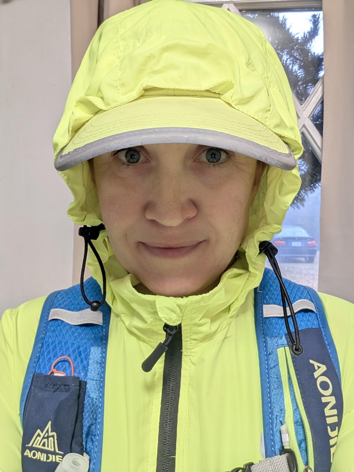 FitsT4 Sports Women's Cycling Running Jackets Lightweight Windproof Bike Windbreaker Reflective with Hooded customer photo 1