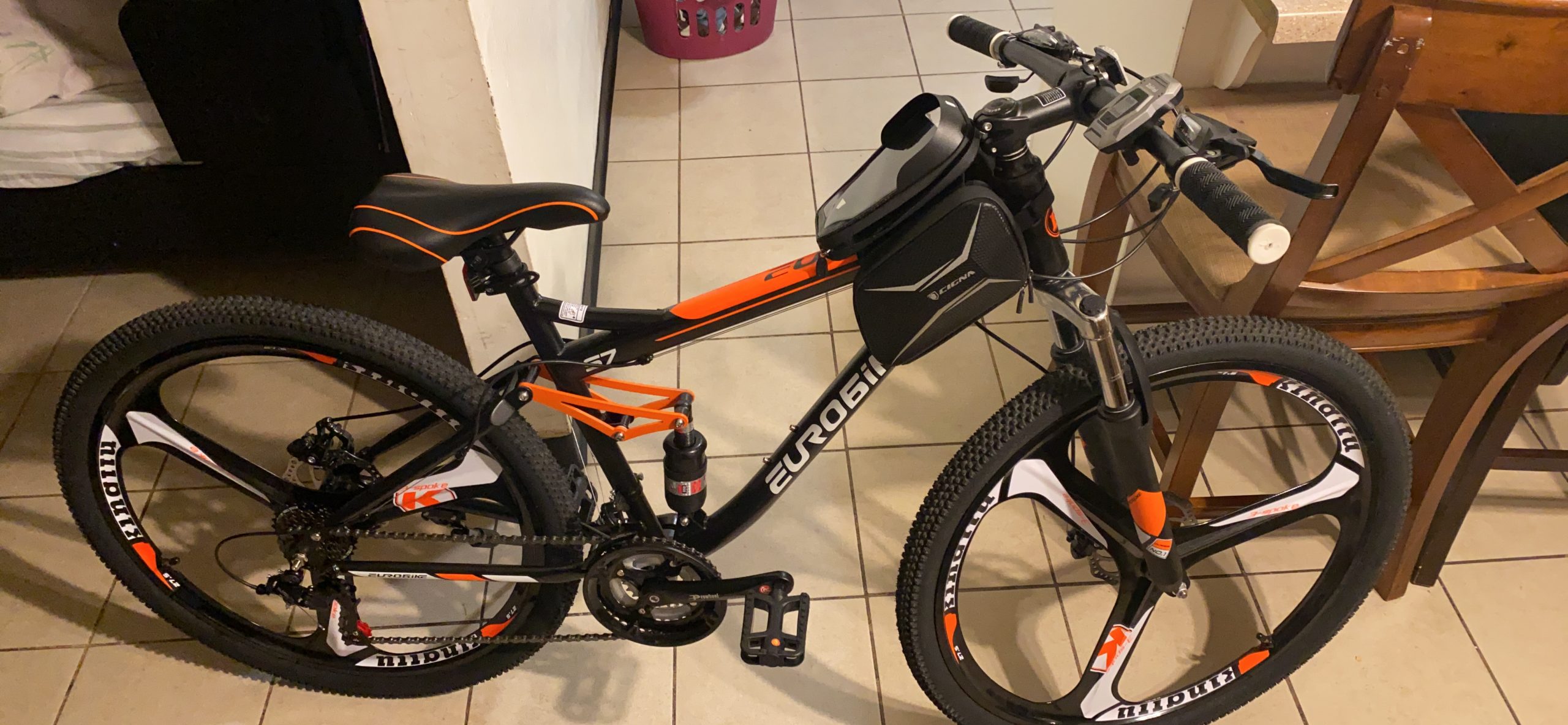 EUROBIKE YH-S7 Mountain Bike Full Suspension Frame 21 Speed customer photo 1