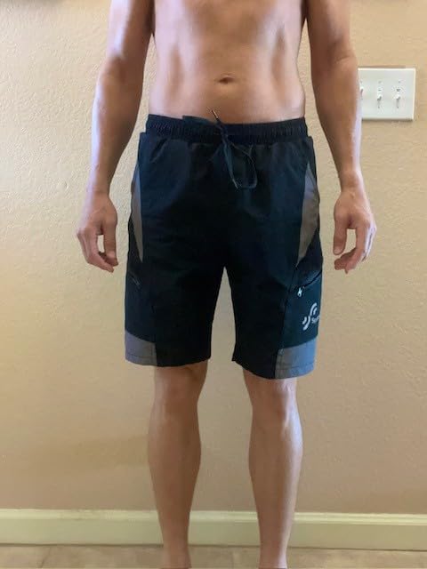 Sportneer Bike Shorts for Men: 3D Padded Lightweight Riding Biking Cycling Mountain Bike Shorts Men UPF 50+ Zipper Pockets customer photo 1