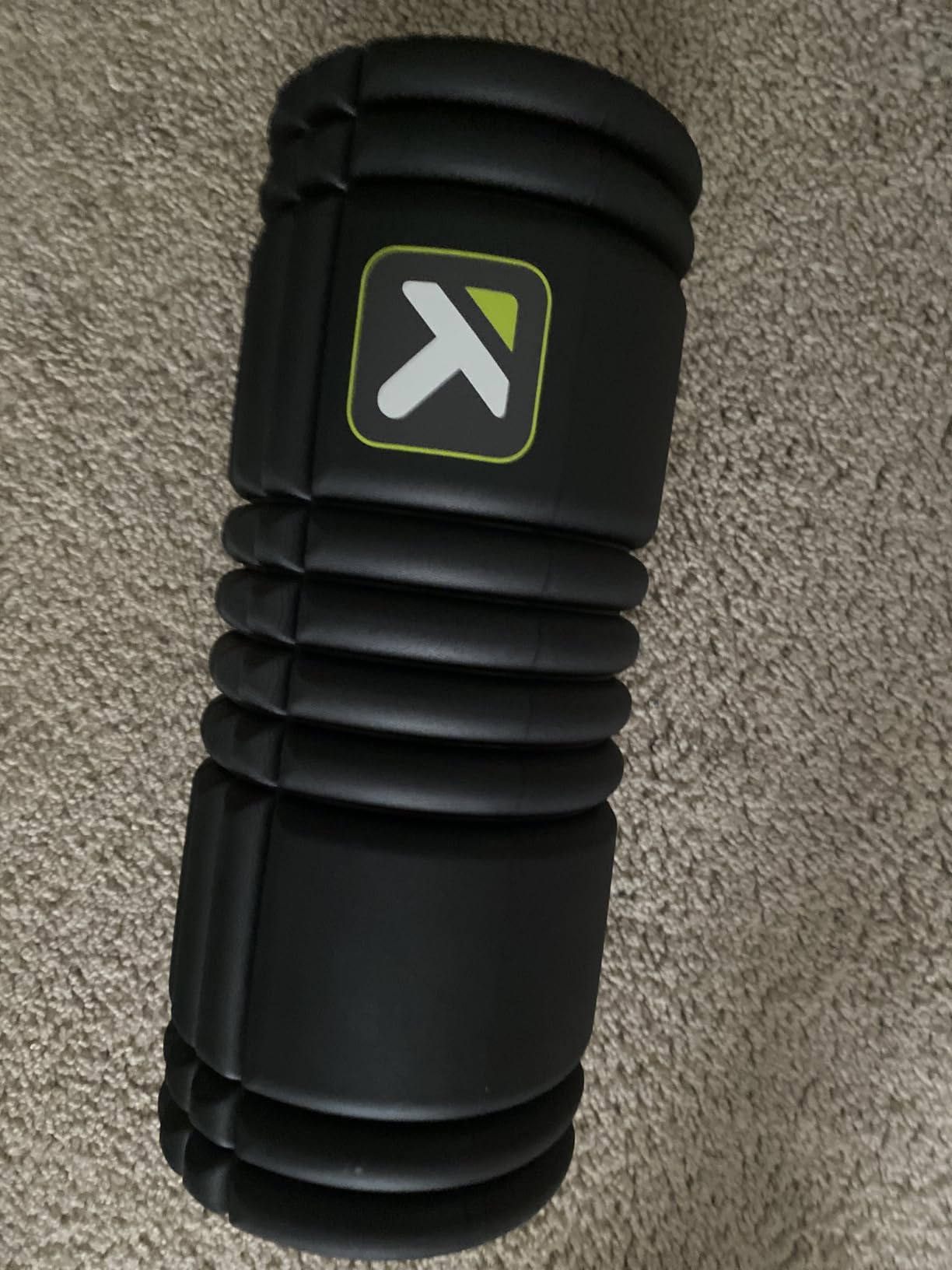 TRIGGERPOINT Performance Therapy Grid Foam Roller for Exercise, Deep Tissue Massage and Muscle Recovery, Original (13-Inch), Midnight customer photo 1