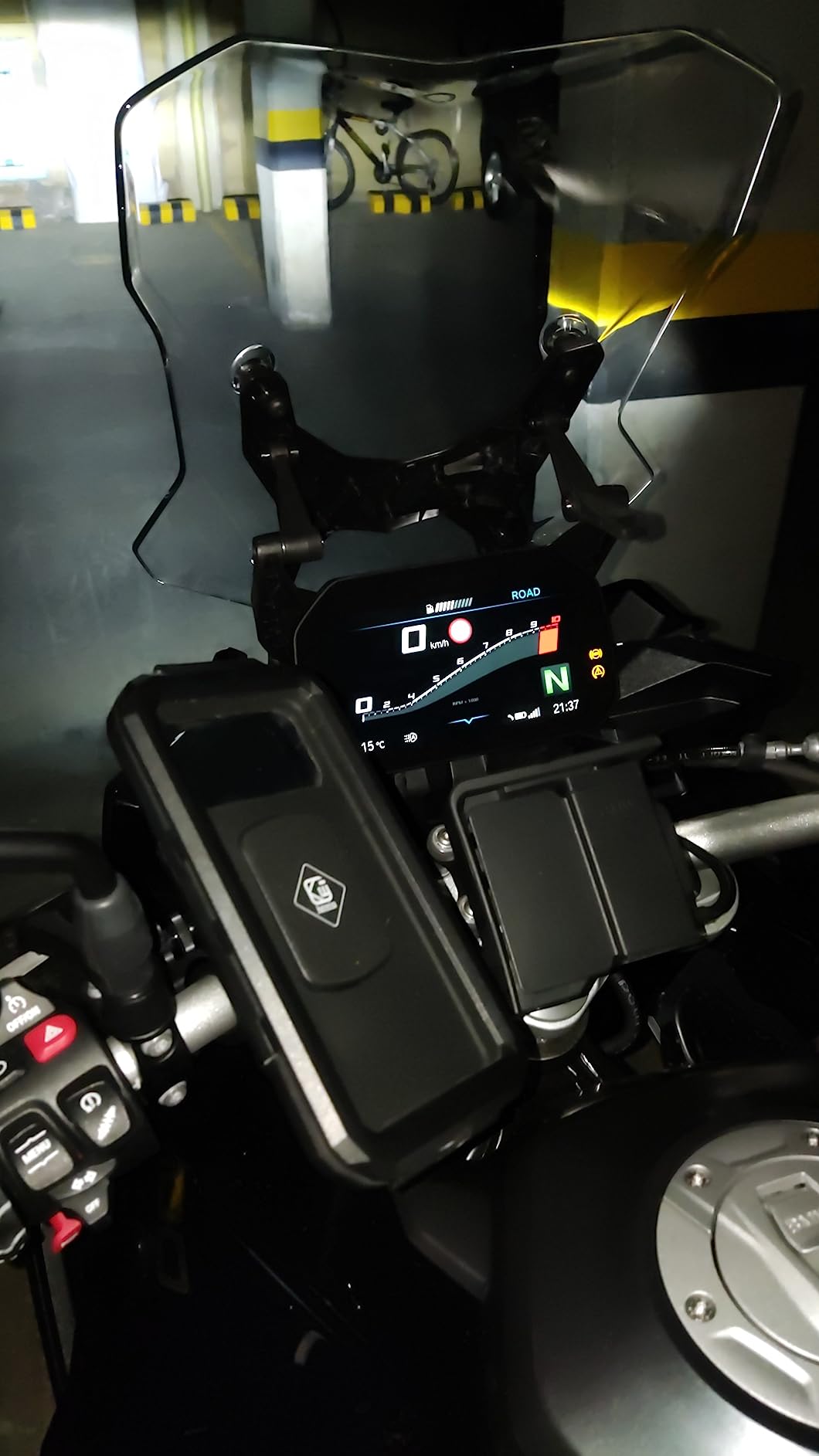 Kewig Bike Phone Mount with Aluminum Alloy Handlebar Mount Base | Touch-Screen & Waterproof Motorcycle Phone Mount, 360 Rotation Bike Phone Holder Suitable for 4.7