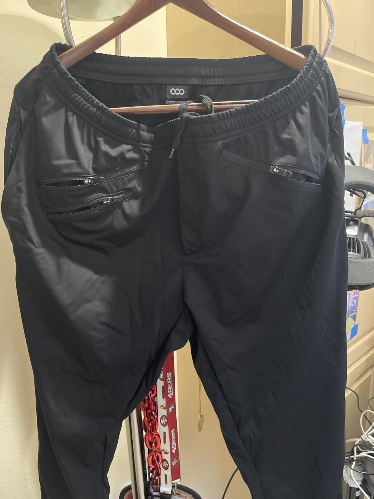 33,000ft Men's Waterproof Cycling Pants, Windproof Breathable Athletic Mountain Bike Pants Running Hiking Sweatpants Sports customer photo 1