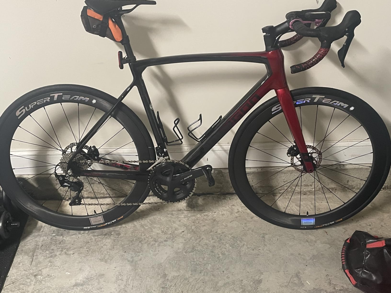 Superteam Carbon Disc Brake Wheelset 700c 50/25mm Paint-Free Wheel Tubeless Road Bike customer photo 2