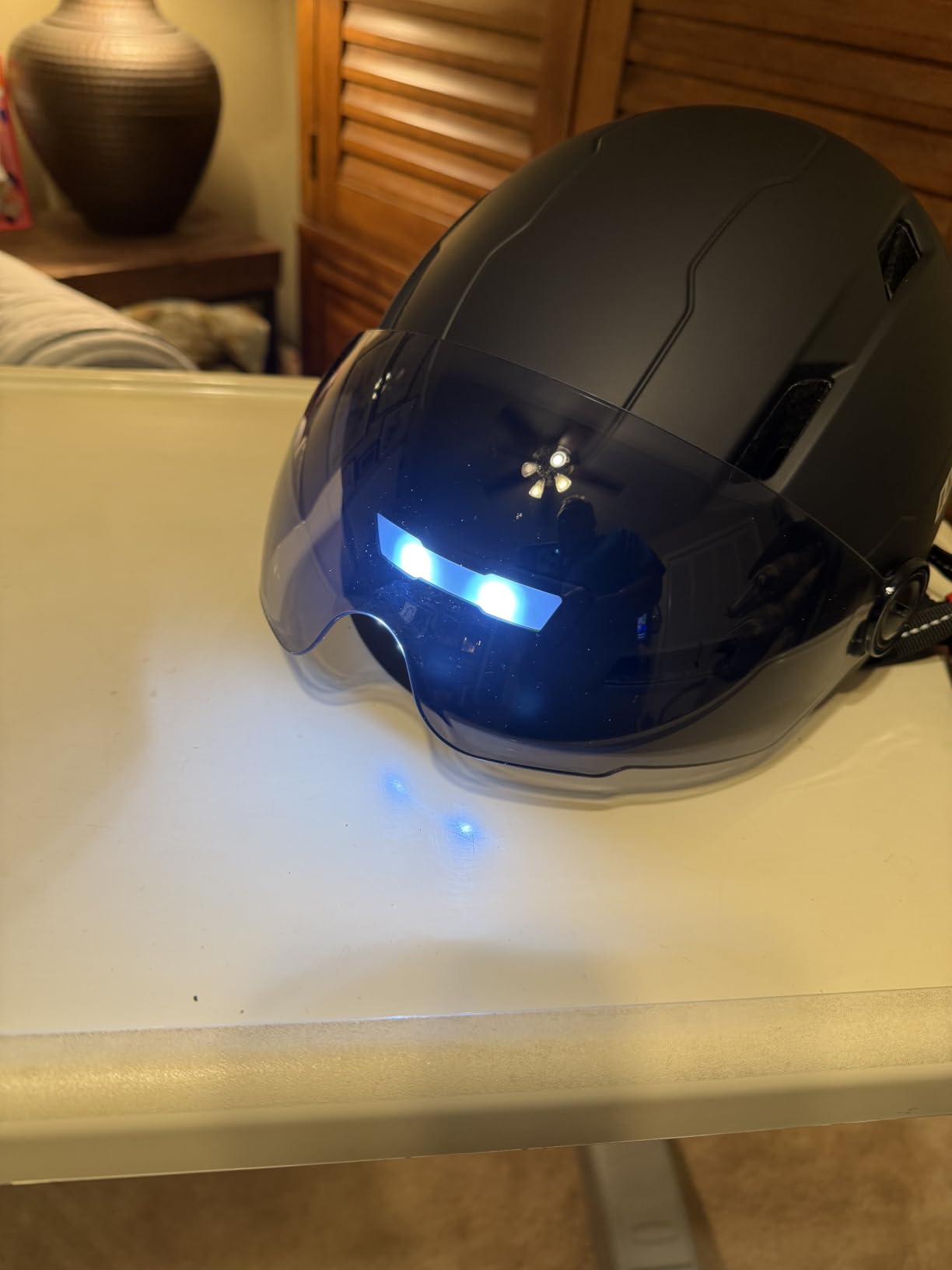 ILM Adult Bike Helmet with USB Rechargeable LED Front and Back Light Mountain&Road Bicycle Helmets for Men Women Removable Goggle Cycling Helmet E3-10L customer photo 1