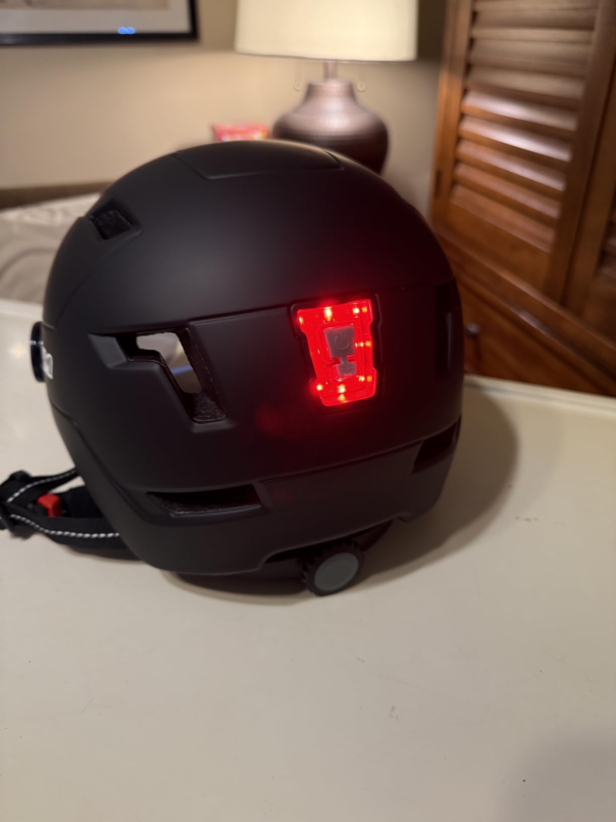 ILM Adult Bike Helmet with USB Rechargeable LED Front and Back Light Mountain&Road Bicycle Helmets for Men Women Removable Goggle Cycling Helmet E3-10L customer photo 2