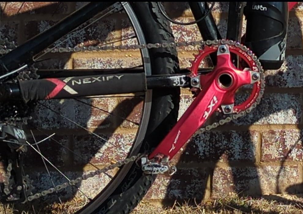 BUCKLOS IXF 104 BCD 30T-38T 170MM Mountain Bike Crankset, Hollow Integrated MTB Crank Set, Aluminum Alloy Crankset Round Oval Narrow Wide Chainring with Bottom Bracket Bolts Fit Shimano/FSA Gaint customer photo 2