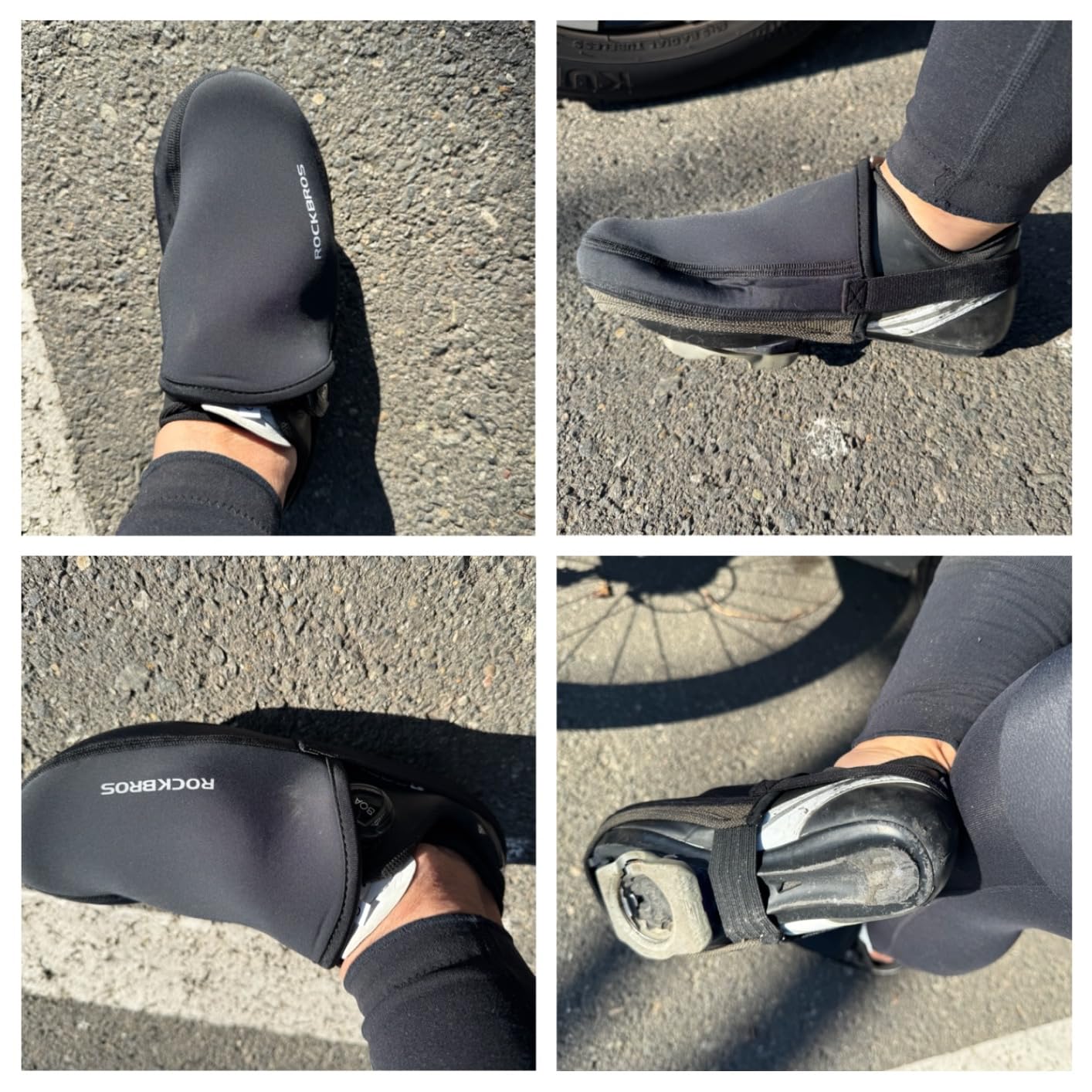 ROCKBROS Cycling Shoe Toe Covers Cold Weather Bike Overshoes Thermal Bicycle Shoe Toe Protector Cover Kevlar for Men Women customer photo 2