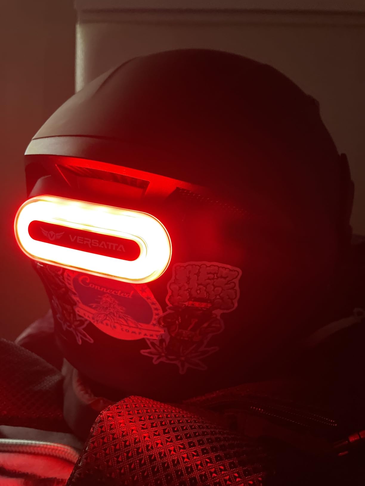 LED Helmet Light, Motorcycle Helmet Light, Bike Bicycle Rear Red Safety Light for Night Riding, Warning Tail Rechargeable Light with Type-C Cable customer photo 1