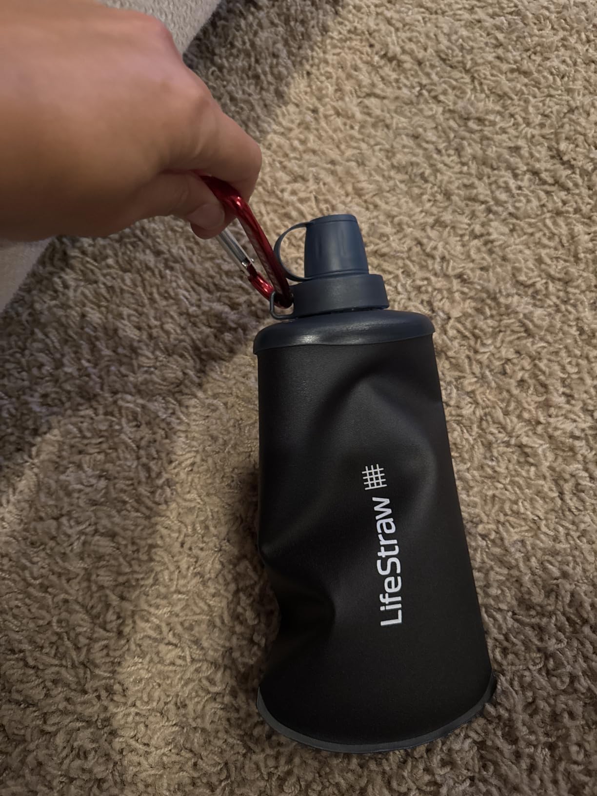 LifeStraw Peak Series - Collapsible Squeeze Bottle Water Filter System - 1L for Trail Running, Camping, Hiking, Travel, Cycling, and Fishing customer photo 1
