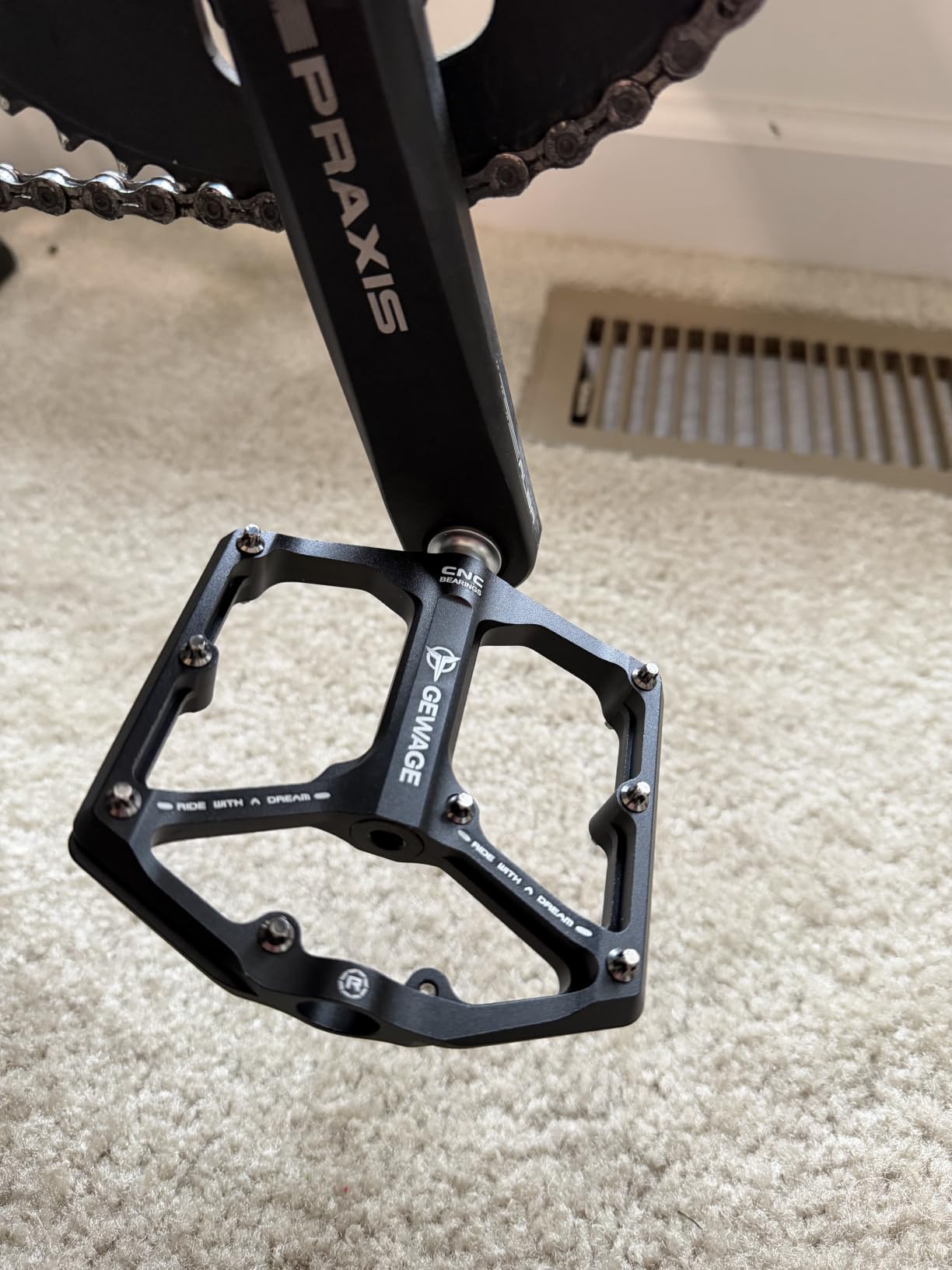 Road/Mountain Bike Pedals - 3 Bearings Bicycle Pedals - 9/16