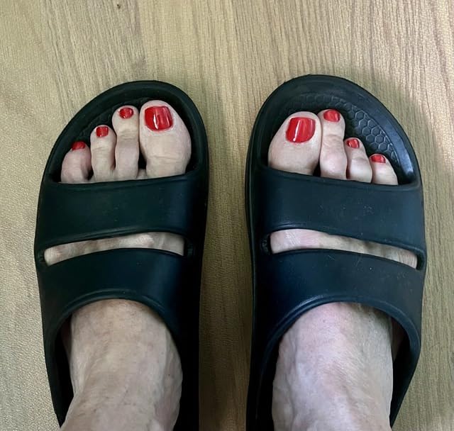 Evshine Orthopedic Sandals for Women Arch Support Recovery Slides Cloud Slippers for Plantar Fasciitis customer photo 1