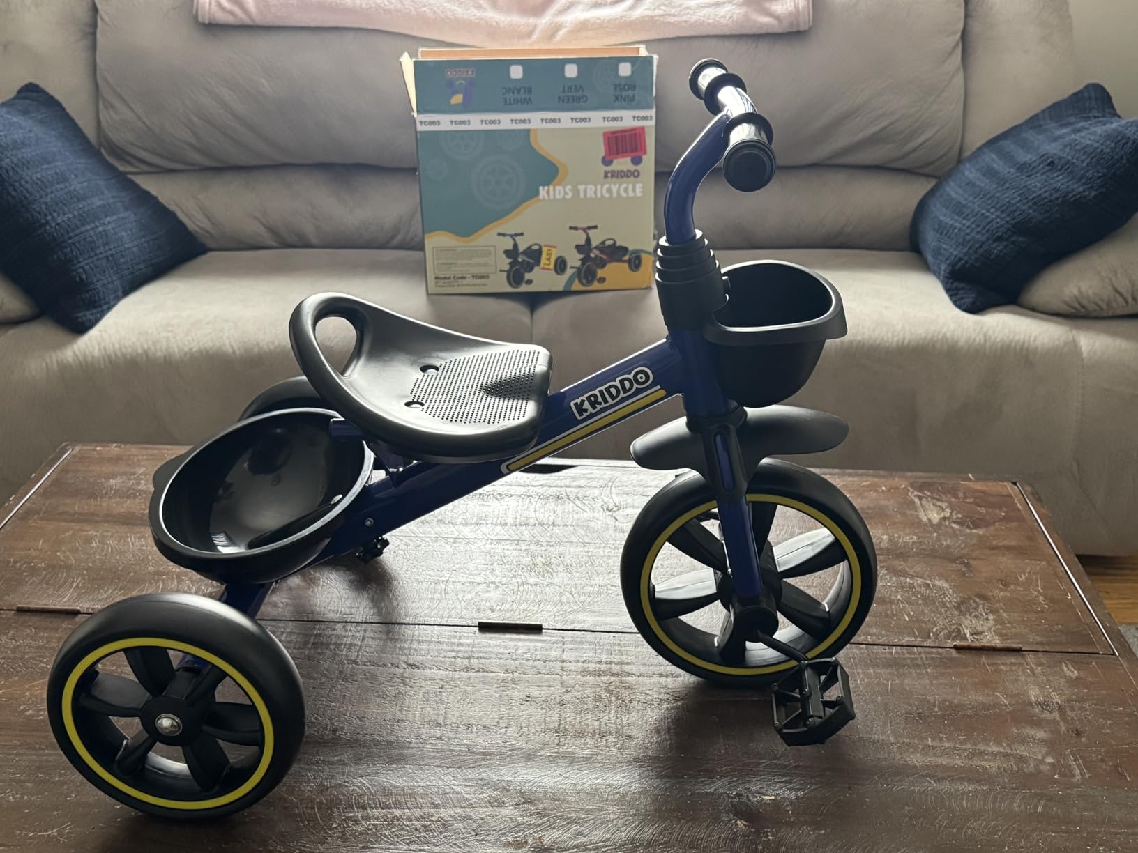 KRIDDO Toddler Tricycle for Toddlers Age 2-5, Tool-Free Trike customer photo 2