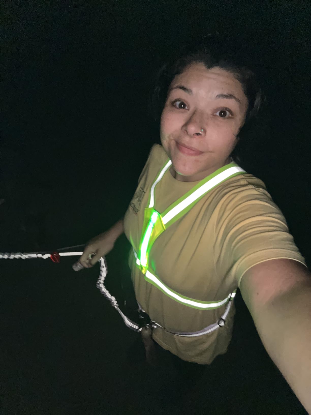LED Reflective Vest Safety Gear, Light Up Vest for Night Walking Cycling, High Visibility Running Vest with Reflective Strips customer photo 2