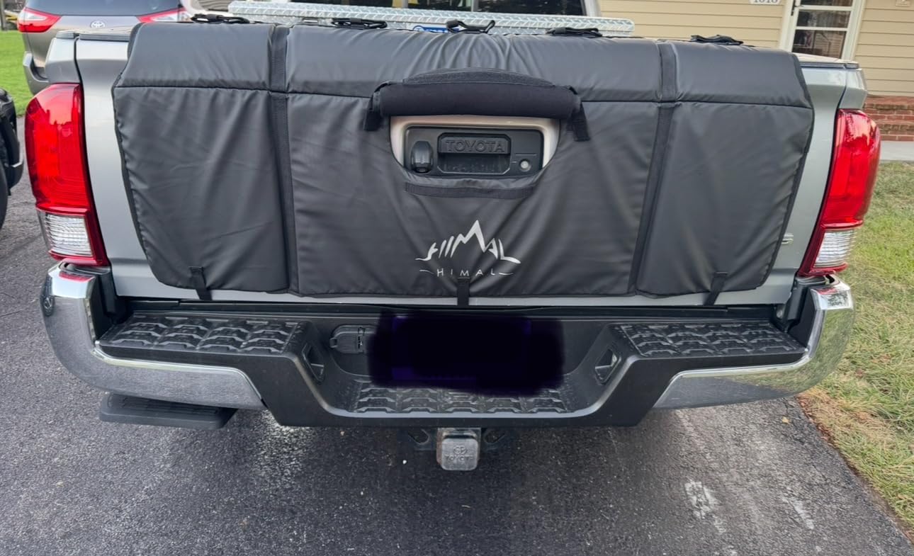 Himal Outdoors Tailgate Pad for Mountain Bike, Fits Most Trucks | Tailgate Protection Pad with Tool Pockets & Enlarged Rear Window, Scratch-Resistant, Holds Up to 7 Bikes customer photo 2