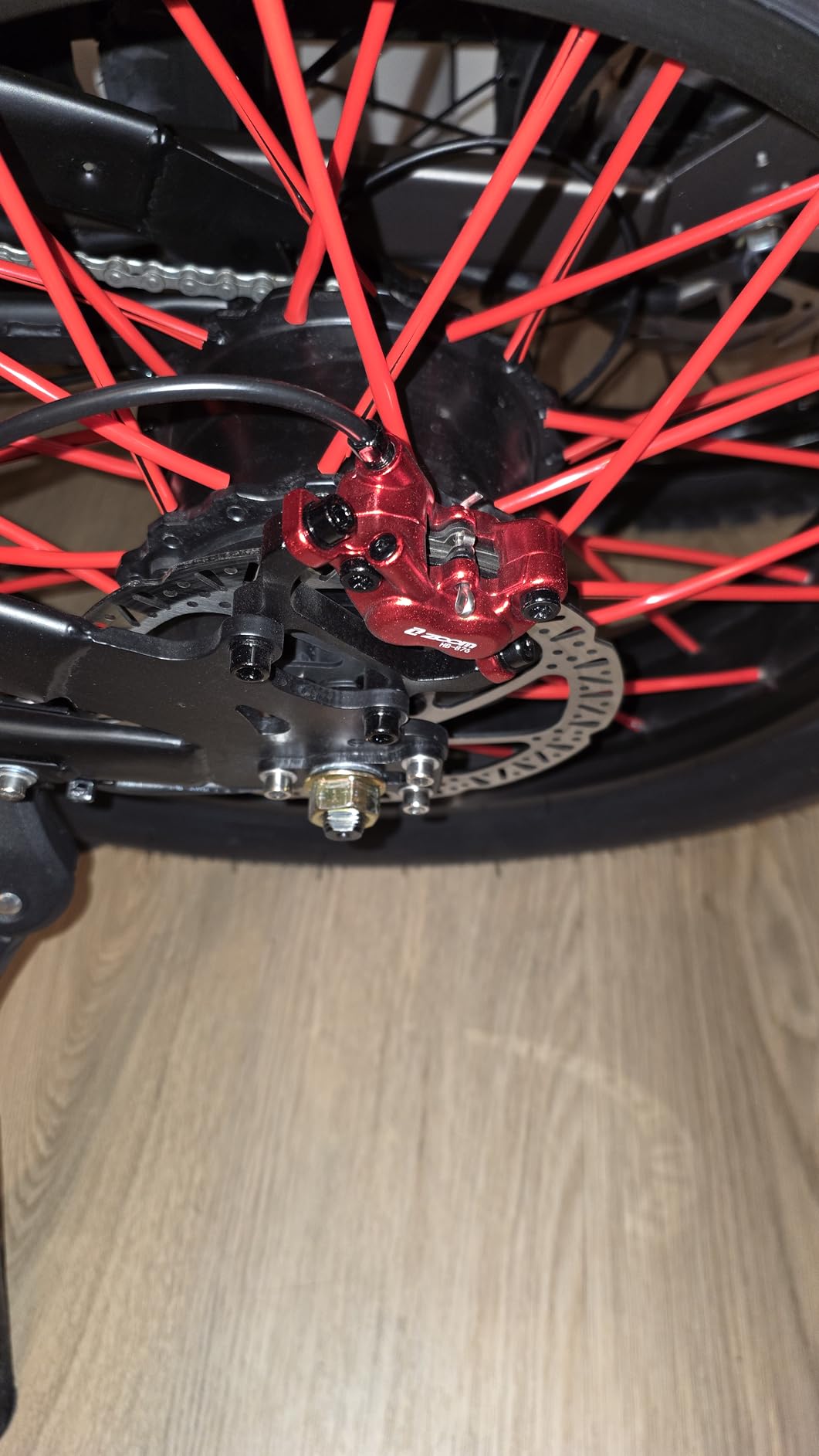 Zoom HB876E 2-PIN/3-PIN 4-Pistons E-Bike Electric Power-Off Hydraulic Disc Brake Set with 180mm Rotors customer photo 1