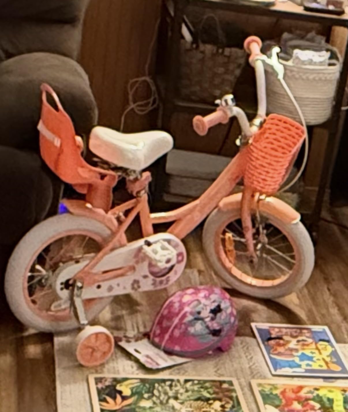 Glerc Maggie Girls Bike, 12-20 Inch Kids Bike for 2-13 Years Old Children, Princess Style Kids Bicycle with Doll-Seat & Basket & Training Wheels, Multiple Colors customer photo 2