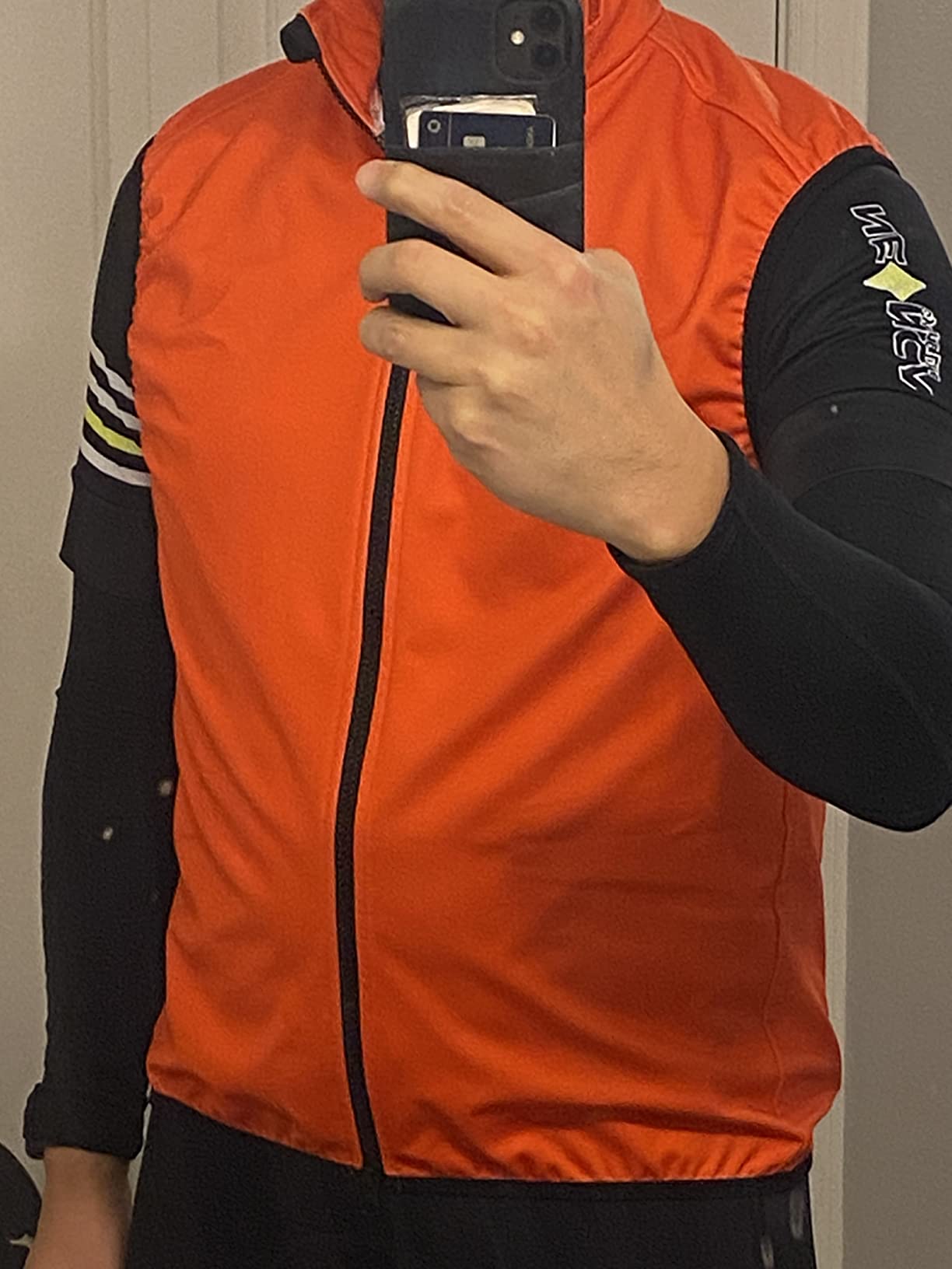 CEROTIPOLAR Club Fit Men's Thermal Fleece Cycling Vest for Bike Biking,Rain-Wind Proof Cycle Outwear customer photo 1