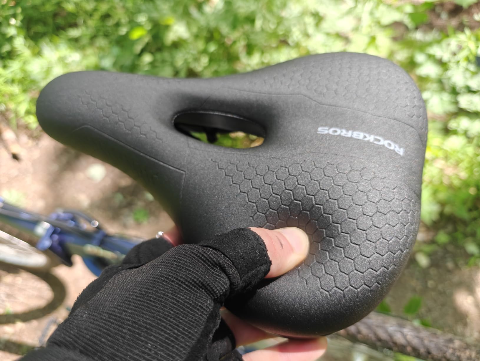 ROCKBROS Bike Seat Memory Foam Bike Saddle Comfortable Waterproof for City MTB Racing Bikes customer photo 1