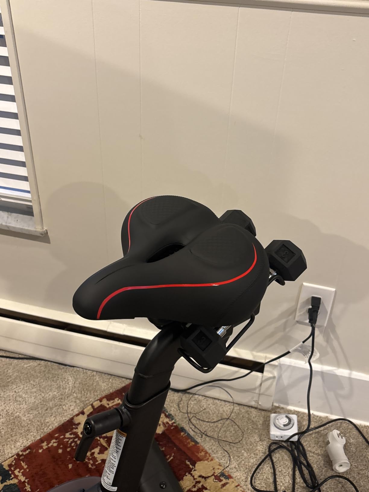 Oversized Bike Seat for Peloton Bike & Bike+, Wide Bicycle Saddle Replacement Compatible with Peloton, Exercise or Road Bikes, Seat Cushion for Men & Women customer photo 1