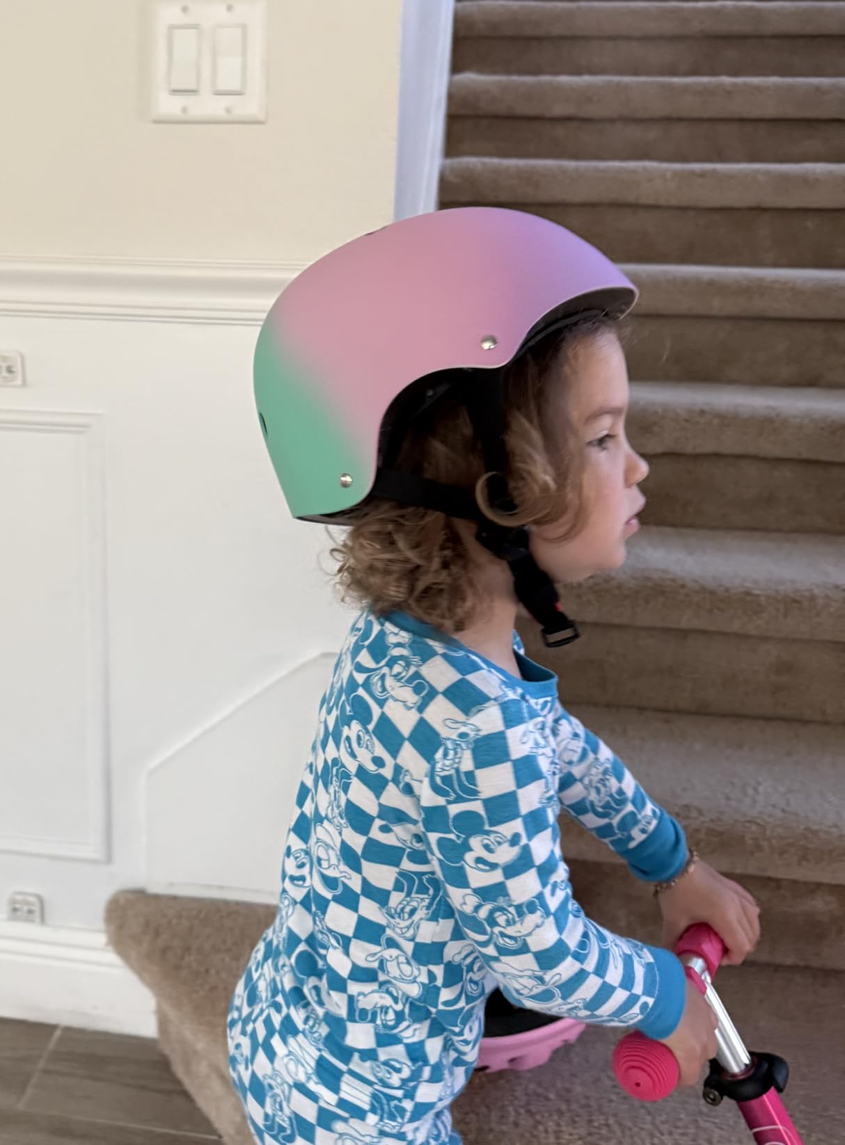 Kids Bike Helmet for 2-3-5-8-14 Ages Girls,Boys,Toddler,Kids and Youth, Ventilation and Impact Resistance Toddler Bike Helmet for Multi-Sport Bicycle Scooter Inline Roller Skate and Skateboarding customer photo 2
