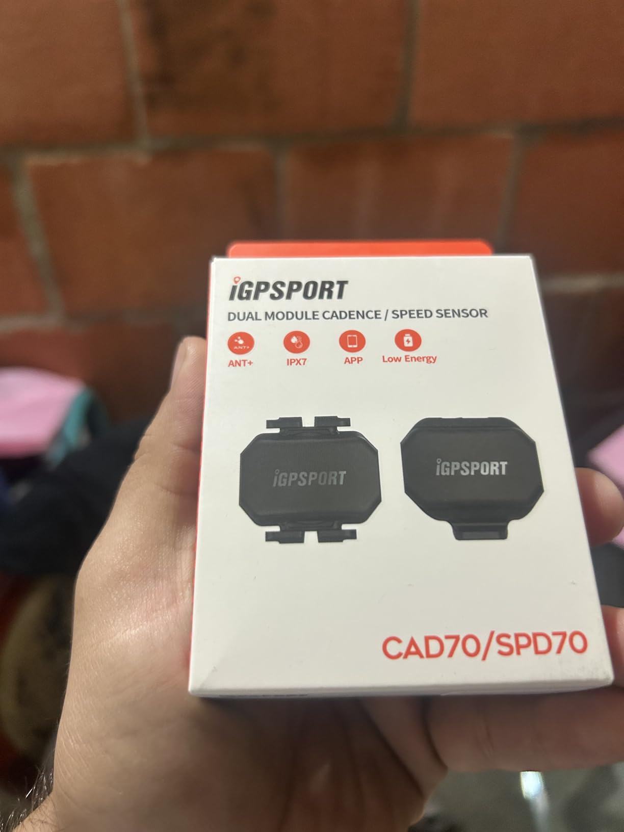iGPSPORT Speed or Cadence Sensor, Bluetooth ANT+ Wireless Waterproof Cycling Sensor, Compatible with Bike Computer Stationary Bike customer photo 1