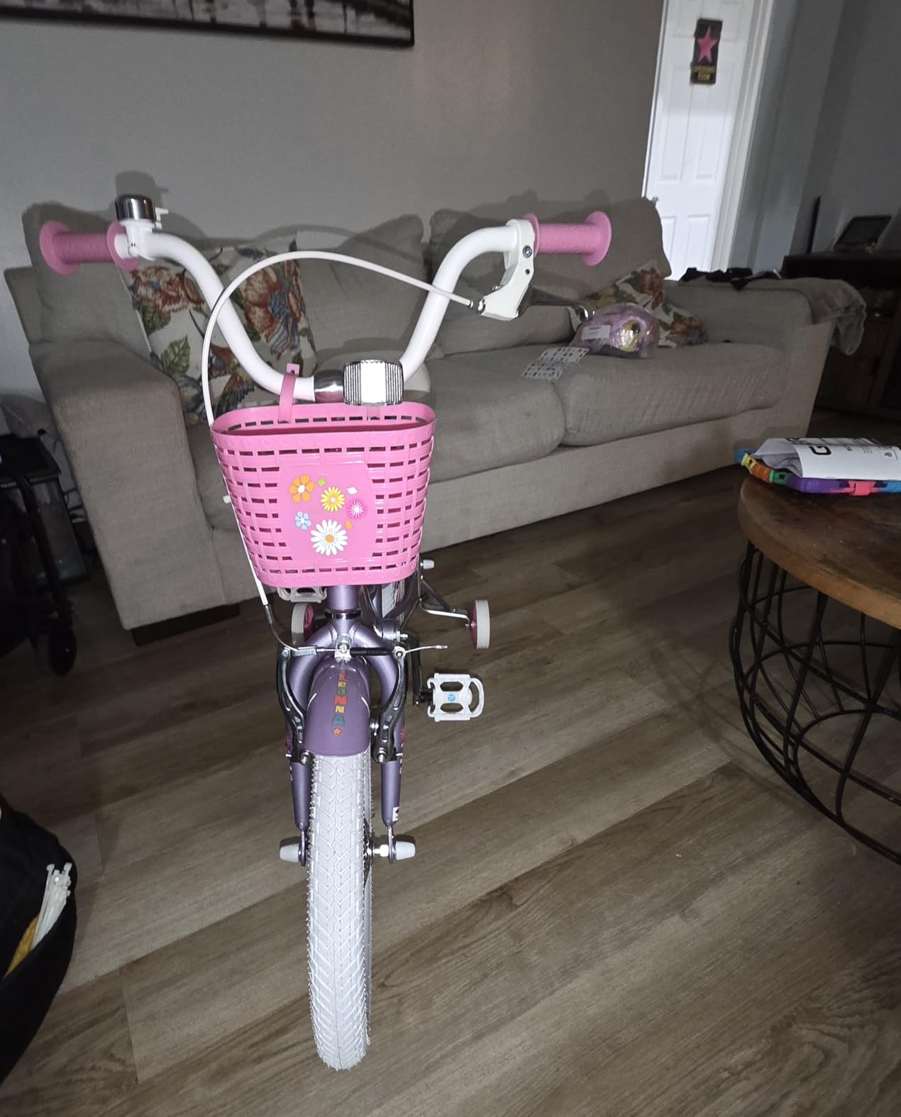 Glerc Maggie Girls Bike, 12-20 Inch Kids Bike for 2-13 Years Old Children, Princess Style Kids Bicycle with Doll-Seat & Basket & Training Wheels, Multiple Colors customer photo 1