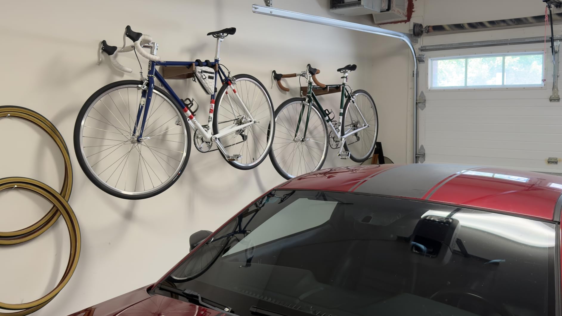 WOKK Wooden Bike Wall Mount - Horizontal Bicycle Wall mount for Home or Garage, Wall Bike Rack for apartment, Your Elegant Indoor Bike Storage customer photo 1