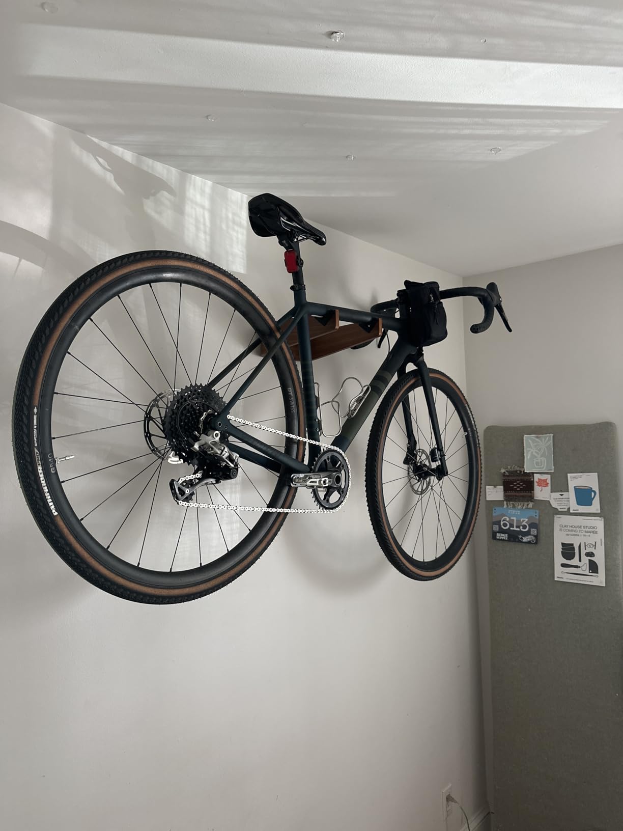 WOKK Wooden Bike Wall Mount - Horizontal Bicycle Wall mount for Home or Garage, Wall Bike Rack for apartment, Your Elegant Indoor Bike Storage customer photo 2