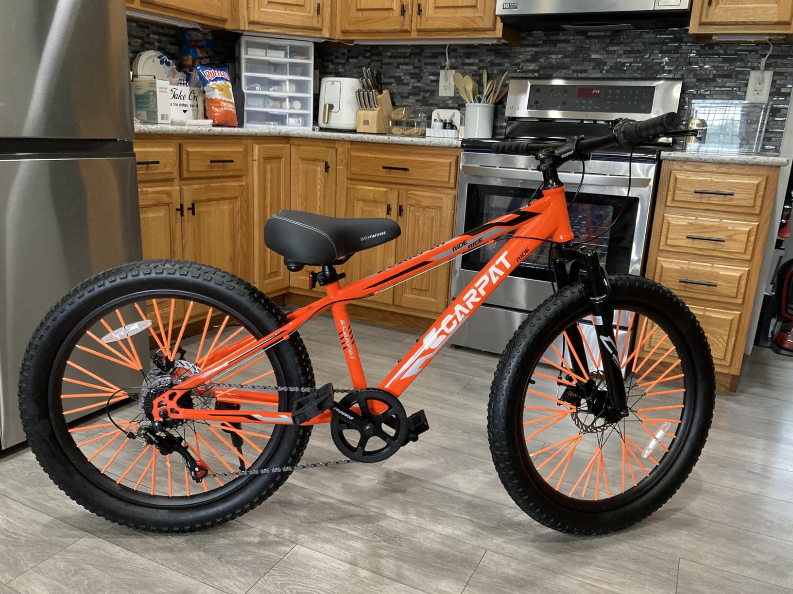 20/24/26 Inch Fat Tire Mountain Bike Variable Speed Dual Disc Brake Kids Adult Free Return customer photo 1
