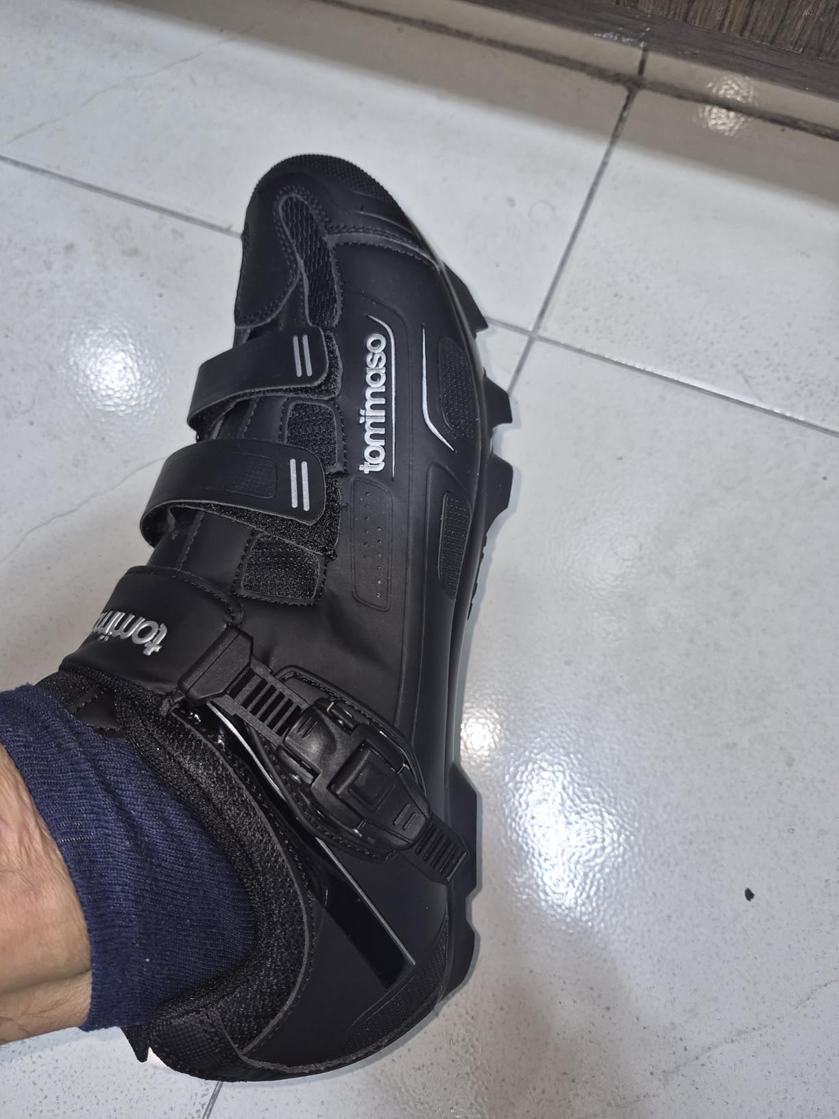 Tommaso Montagna Men's Mountain Bike Shoes for SPD Pedals - Gravel & Trail Cycling Shoes - Compatible with SPD Cleats - No Cleats Included customer photo 1