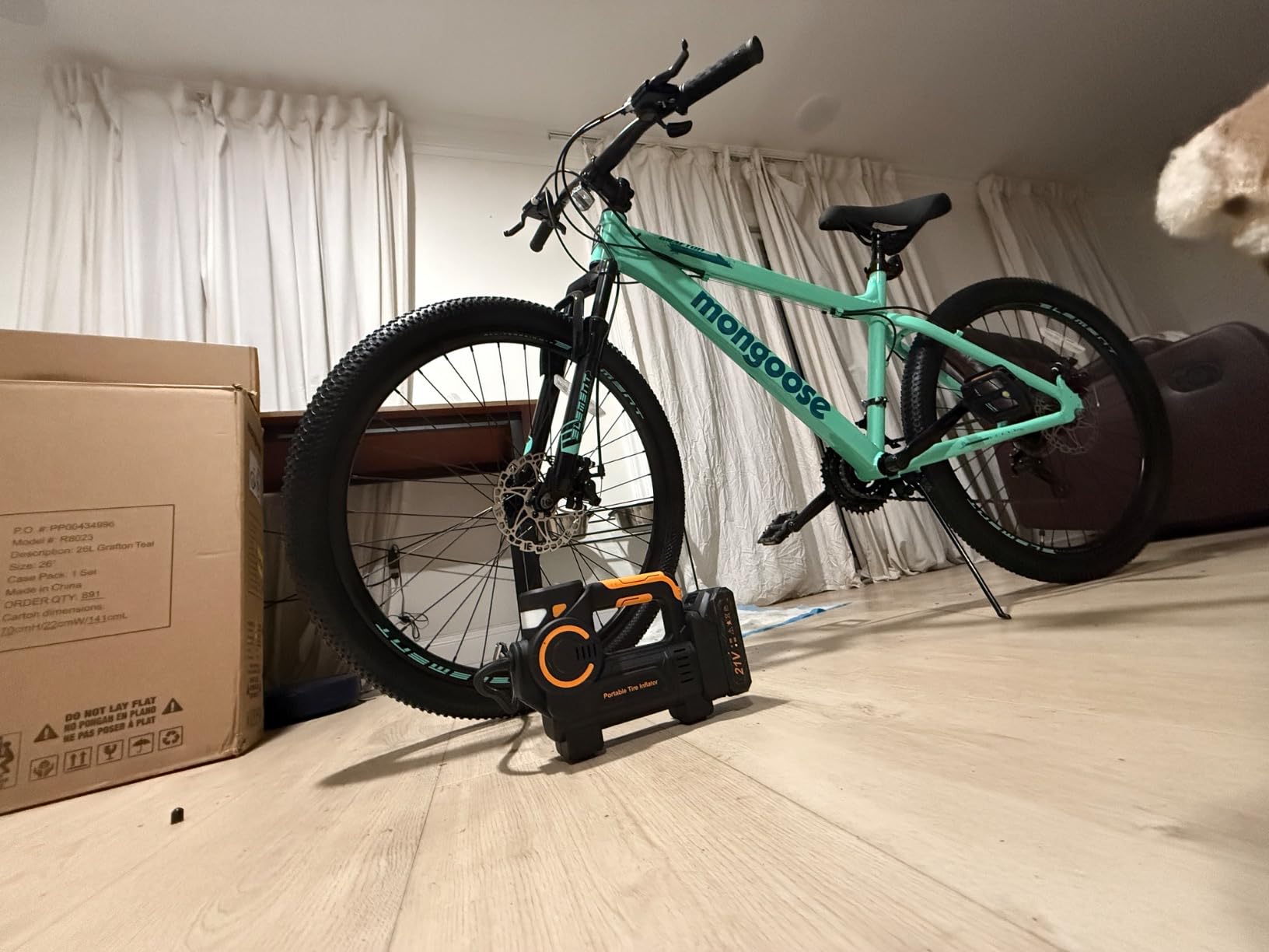 Mongoose Grafton Mountain Bike, 21 Speed, Aluminum Frame, Knobby Mountain Tires, Suspension Fork, Trigger Shifters, Mechanical Disc Brakes customer photo 1