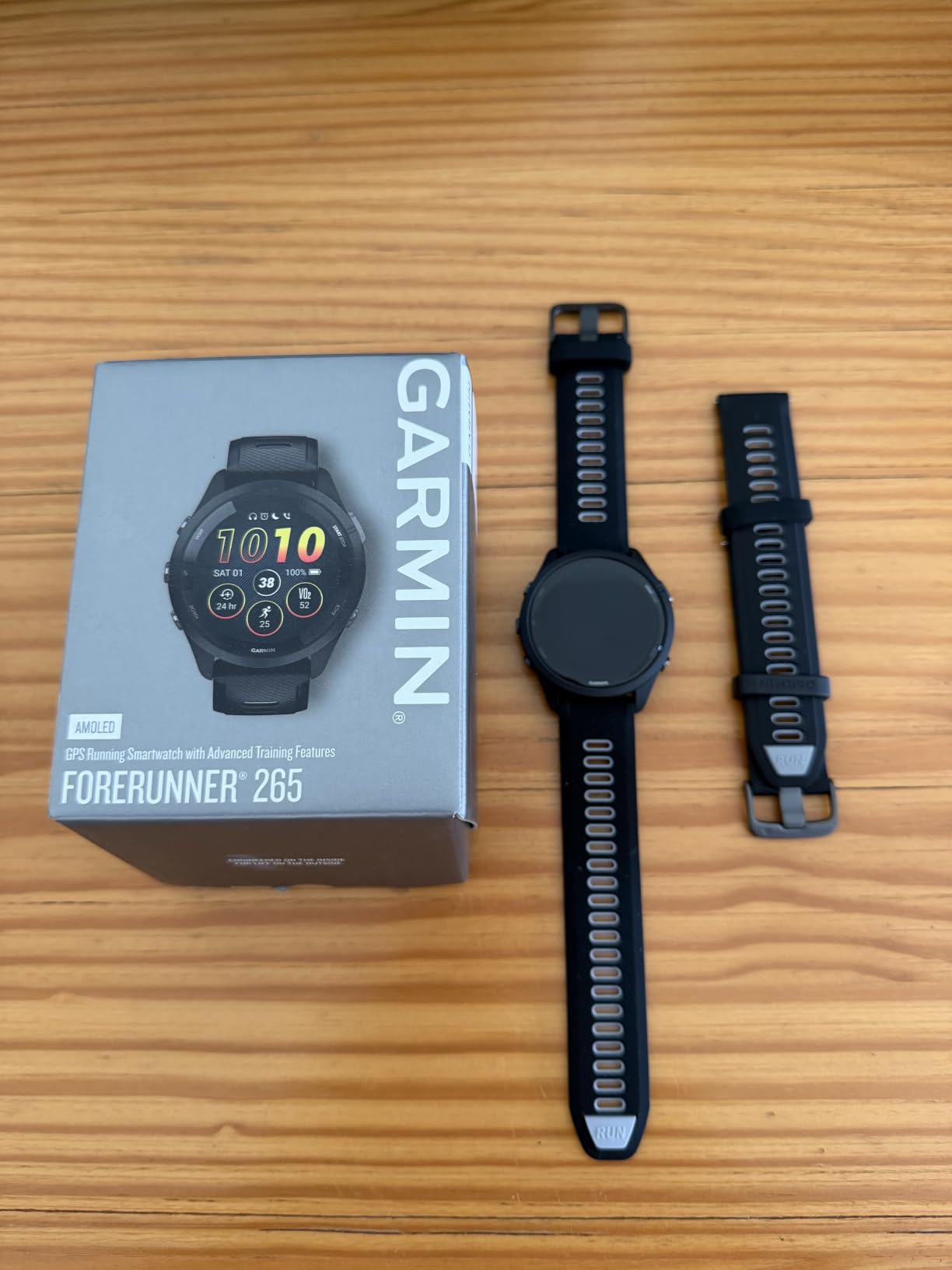 Garmin Forerunner® 265S, Running Smartwatch, 42mm, Light Pink/Powder Gray customer photo 1