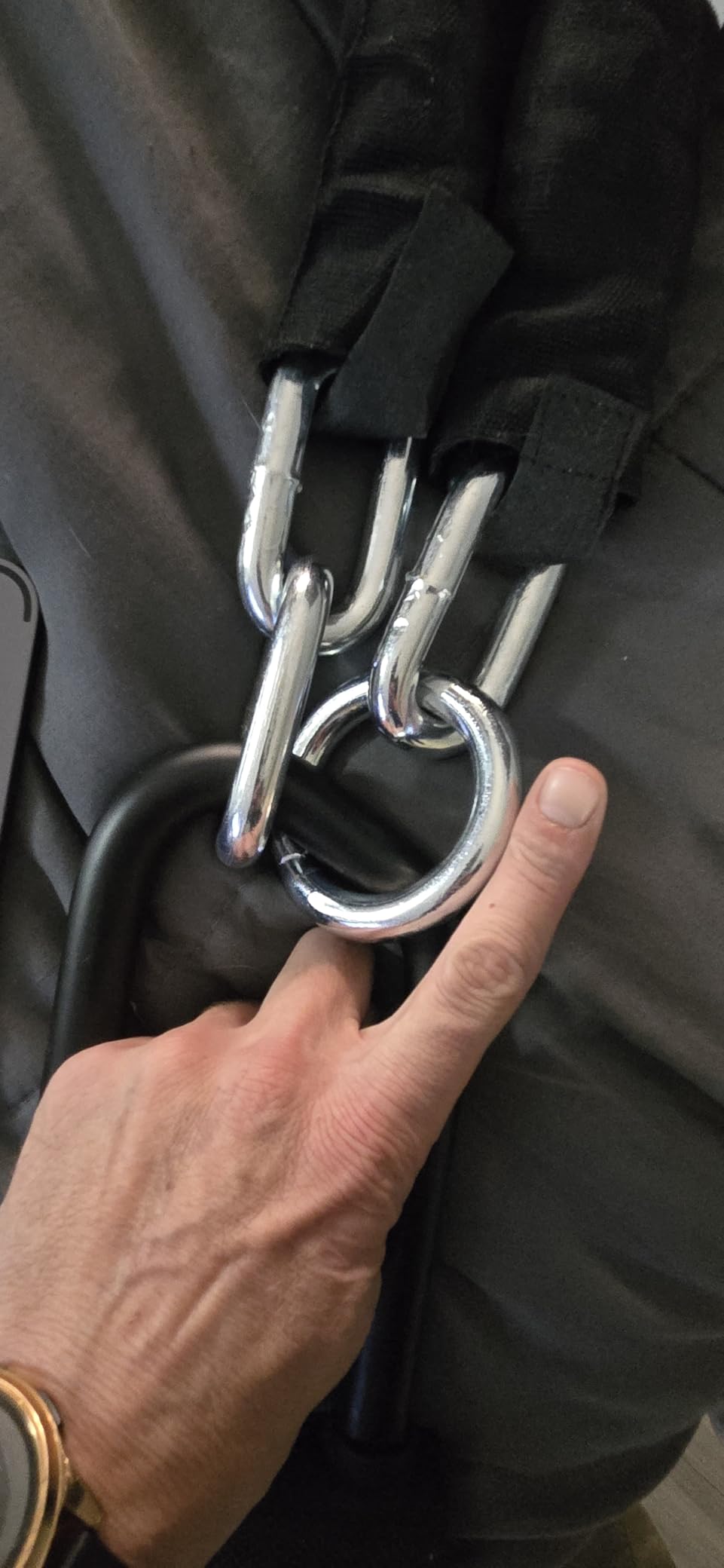 NDakter Bike Locks Heavy Duty Anti Theft 18mm Thick, Motorcycle U Lock with 4FT x 6mm Security Chain, 3 Keys Large U-Shape Electric Bicycle Wheel Lock for Ebike, Escooter, Fat-Tire Dirt-Bike, Tricycle customer photo 1