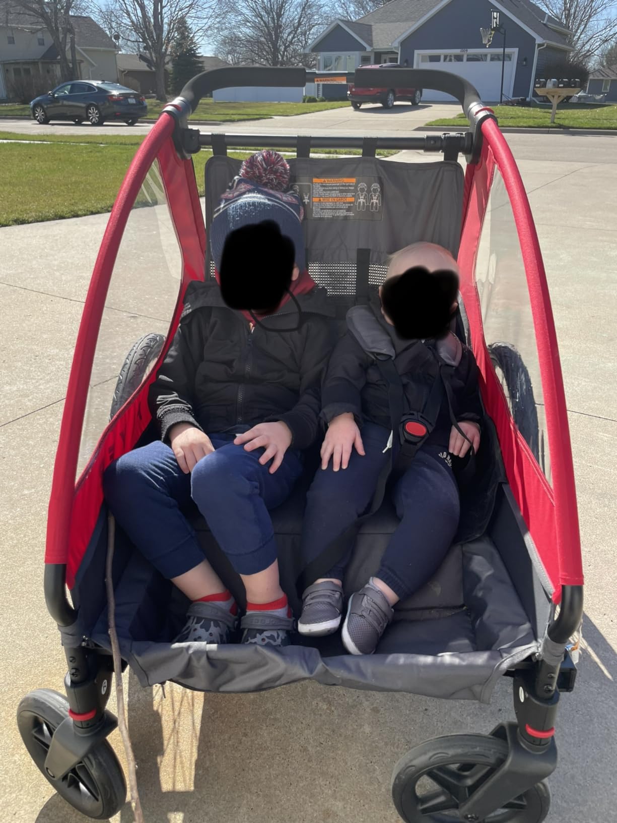 Flyer(TM) Duoflex 2 in 1 Bike Trailer and Double Stroller for Toddlers, 1+ Years customer photo 1
