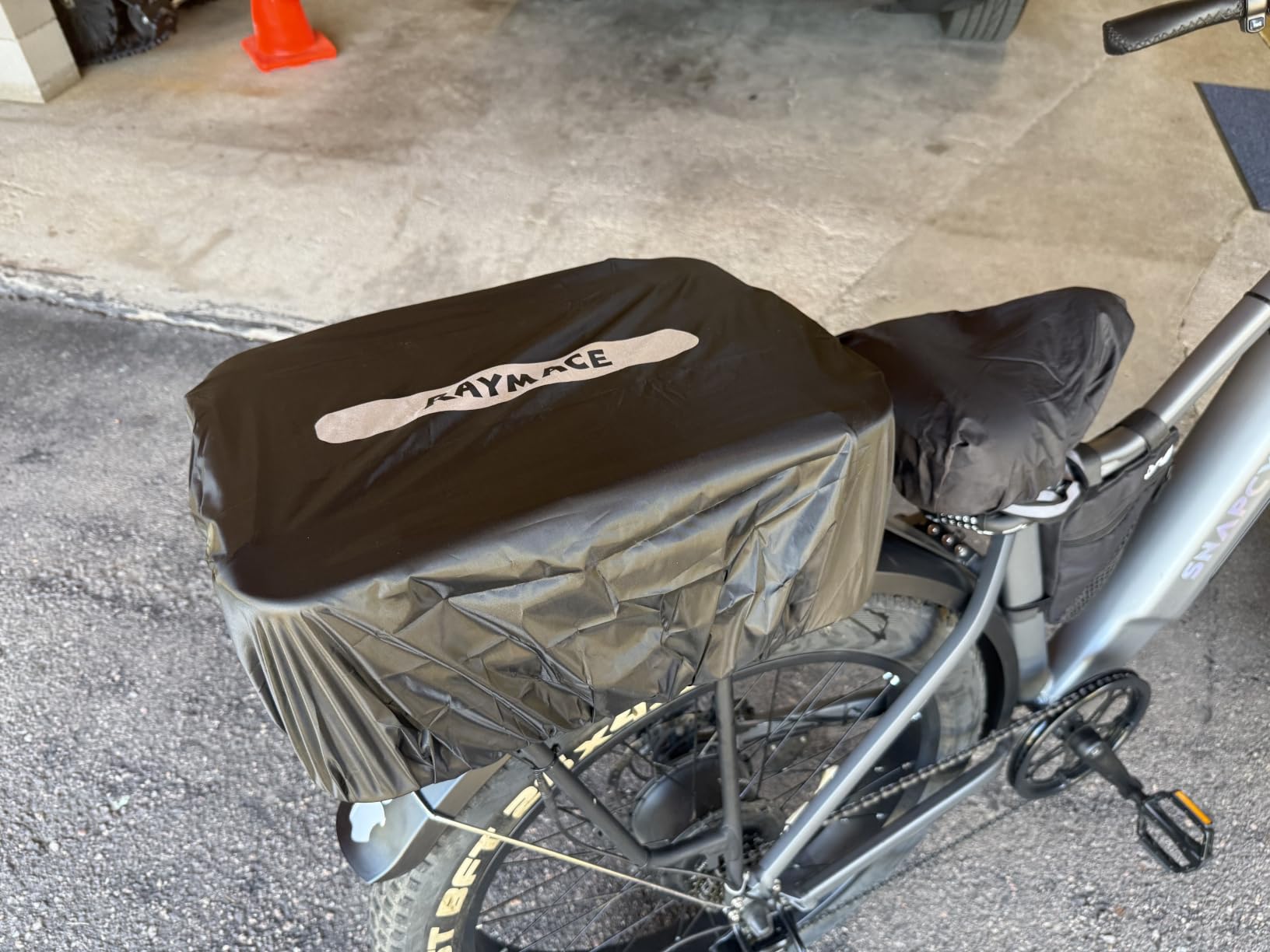 RAYMACE Rear Rack Bike Basket with Cargo Net and Liner | Large Bicycle Basket Perfect Mount for Electric Bike customer photo 2