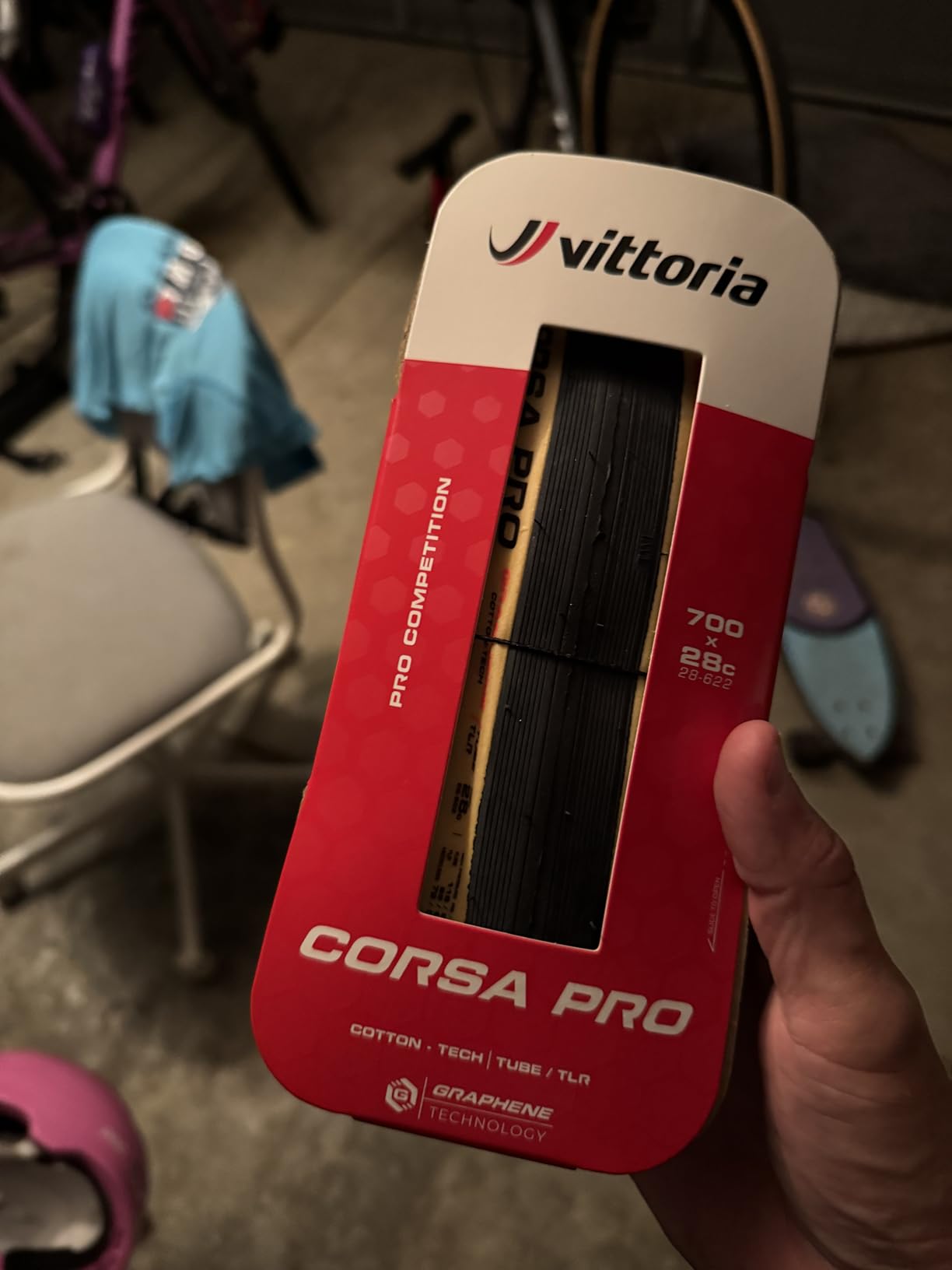 Vittoria Corsa Pro Tubeless-Ready Road Bike Tire - Graphene + Silica Compound, High-Performance Racing Tire customer photo 2