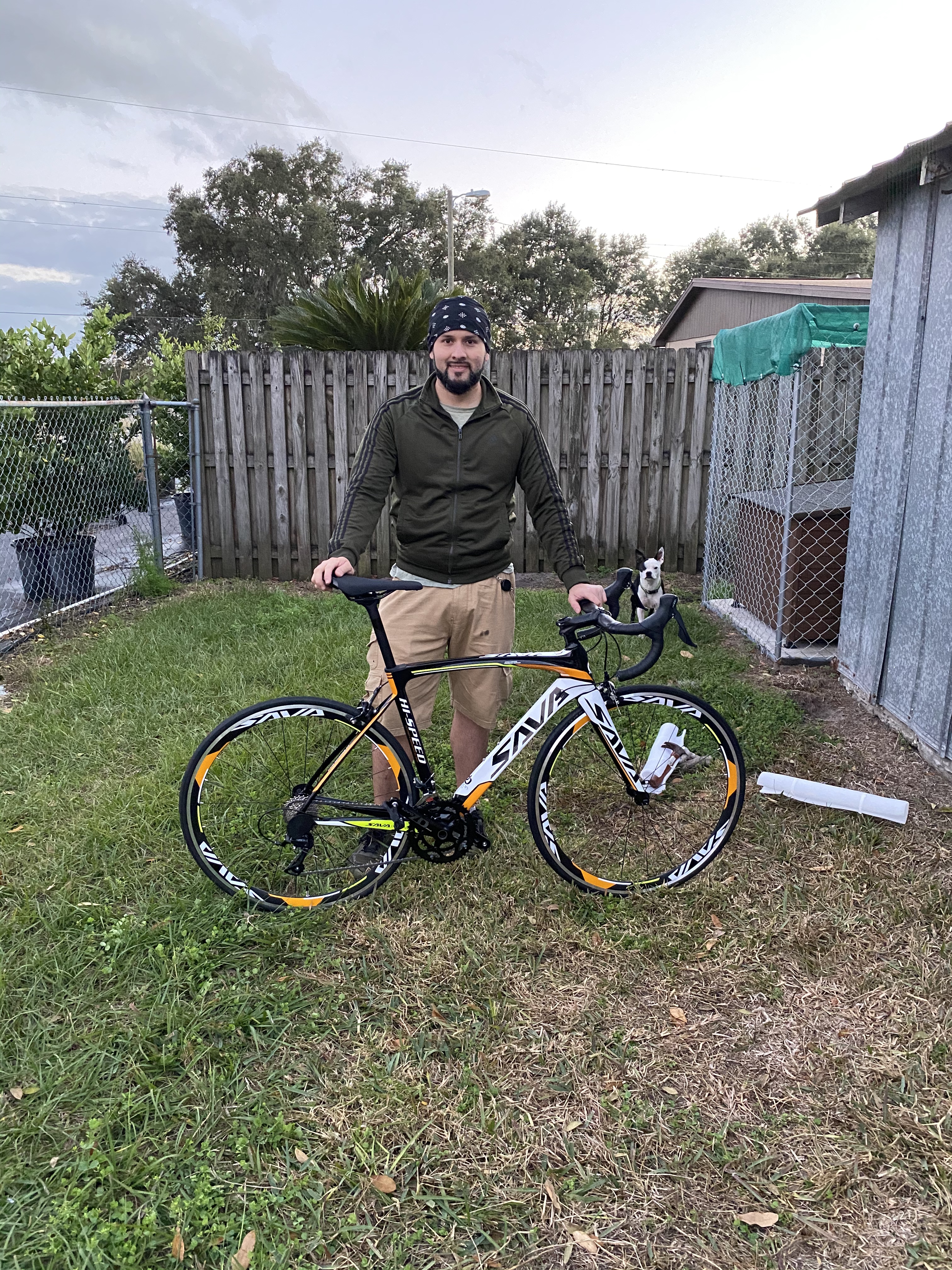 SAVADECK Carbon Road Bike for Beginners - Adult Racing Bicycle with Shimano SORA 18-Speed, Lightweight Carbon Fiber Frame & Fork, Double V-Brake customer photo 2