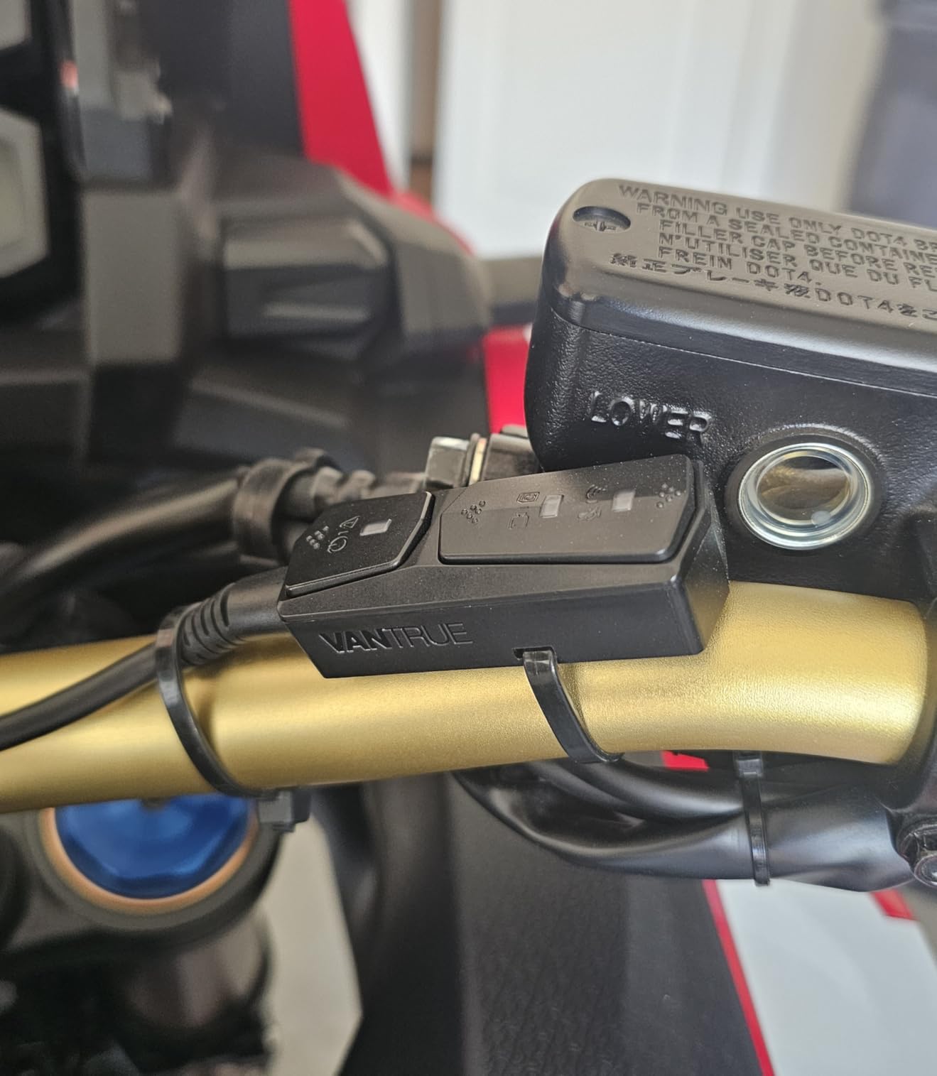 Vantrue F1 Motorcycle 4K Dash Cam Front and Rear, 4K + 1080P Camera | IP67 Waterproof, GPS, Wi-Fi, 160° Wide Angle, Wired Remote, Night Vision, G-Sensor, Parking Mode, Support 512GB customer photo 2