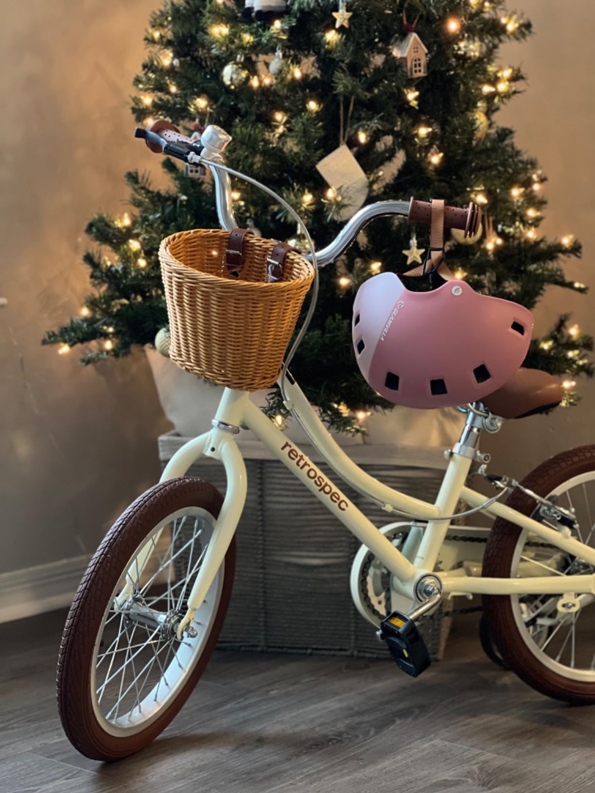 Retrospec Beaumont Mini 16in Kids Bike with Training Wheels & Basket - Beginner Bicycle for 4-6 Year Olds, Low-Profile Frame, V-Brakes & Safety Bell customer photo 2