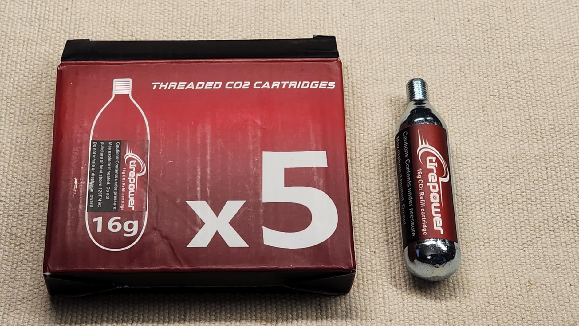 CO2 Bike Tire Inflator - Quick Push-Button Release, Fits Presta & Schrader Valves, CO2 Bike Pump or 5X 16g Threaded CO2 Cartridges customer photo 2